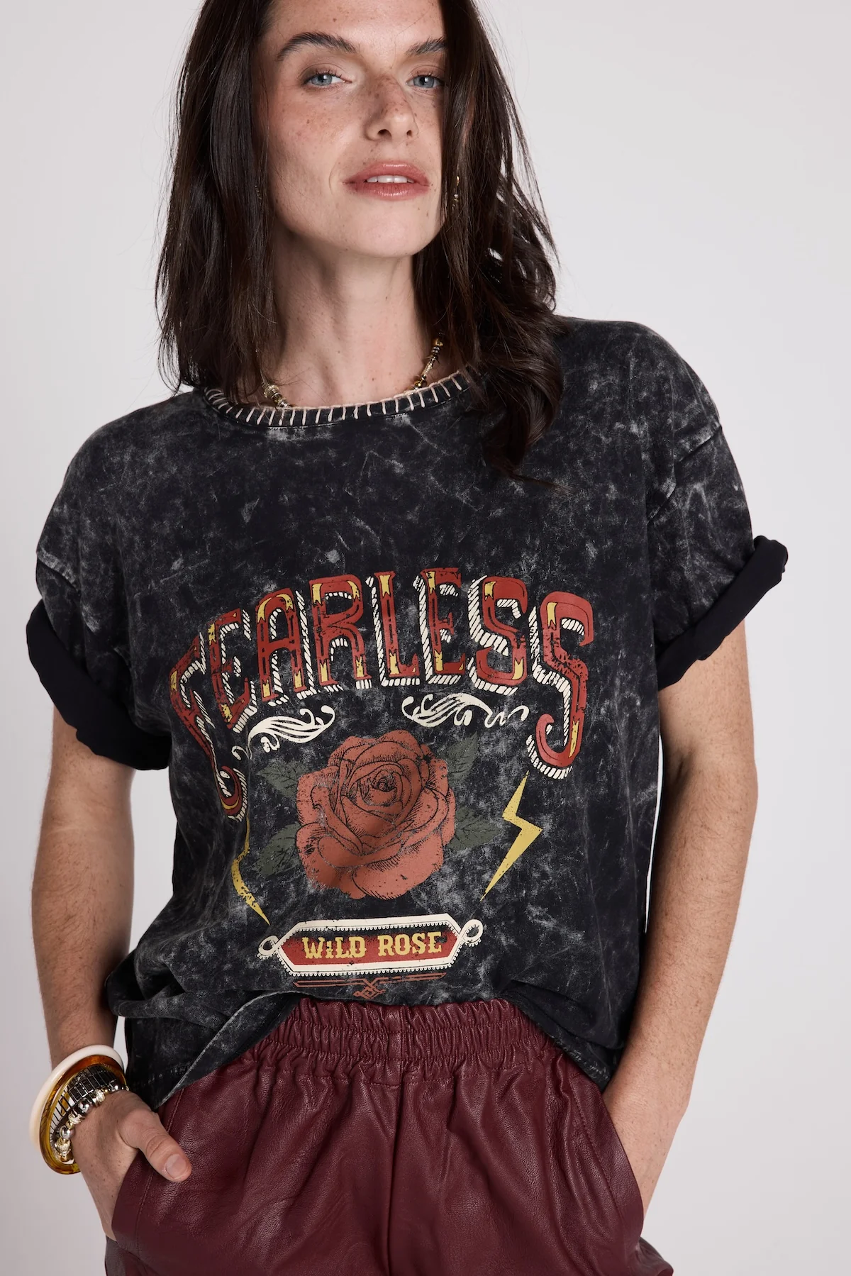 T-Shirt Fearless - Anthracite - Image 2