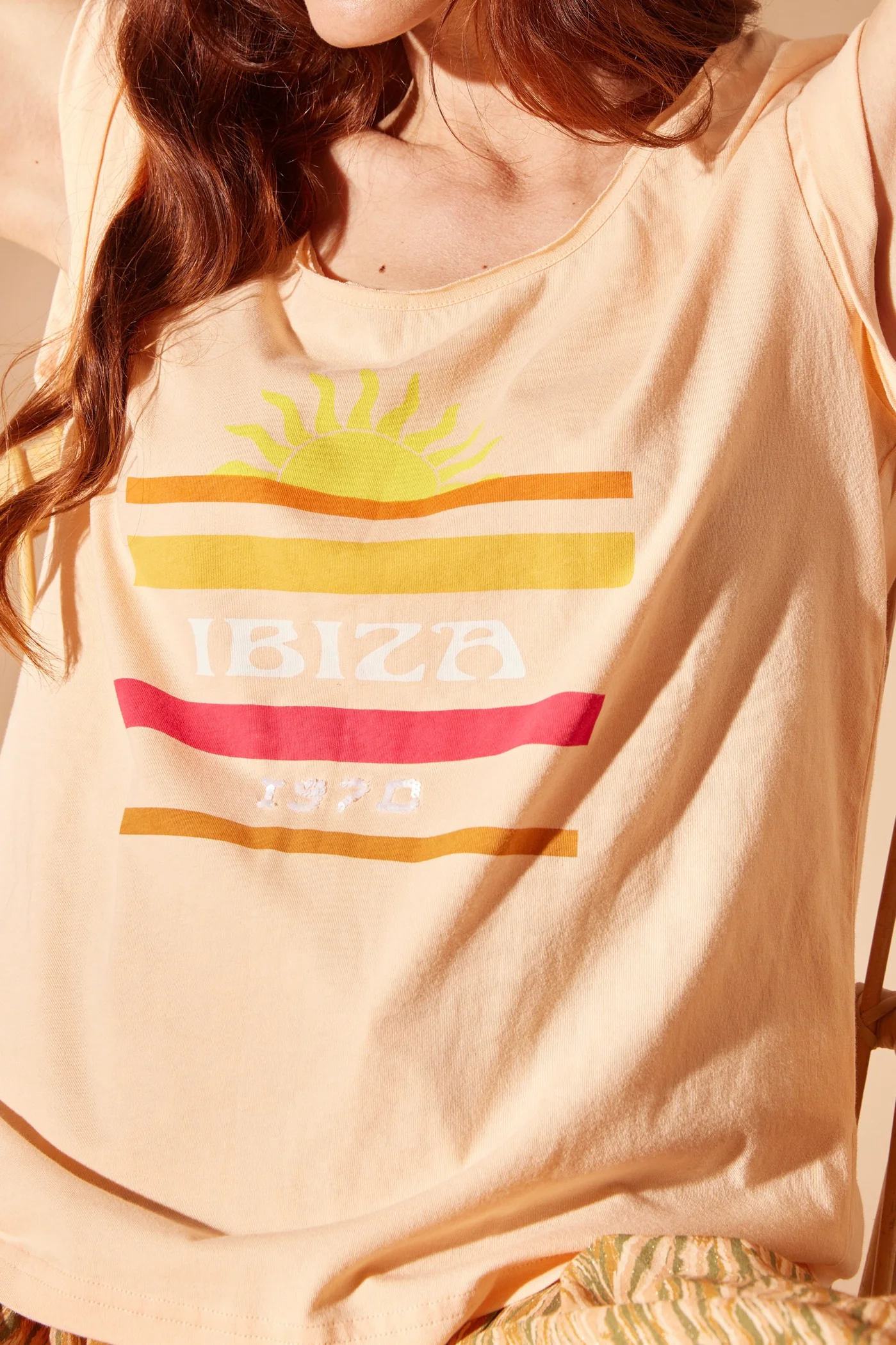 T-Shirt Teebiza - Peche - Image 3