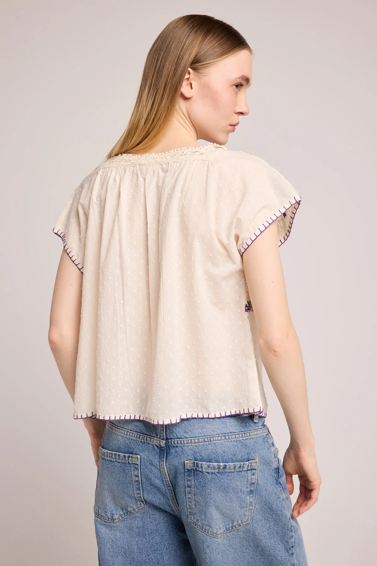 Top Woops - Ecru - Image 3