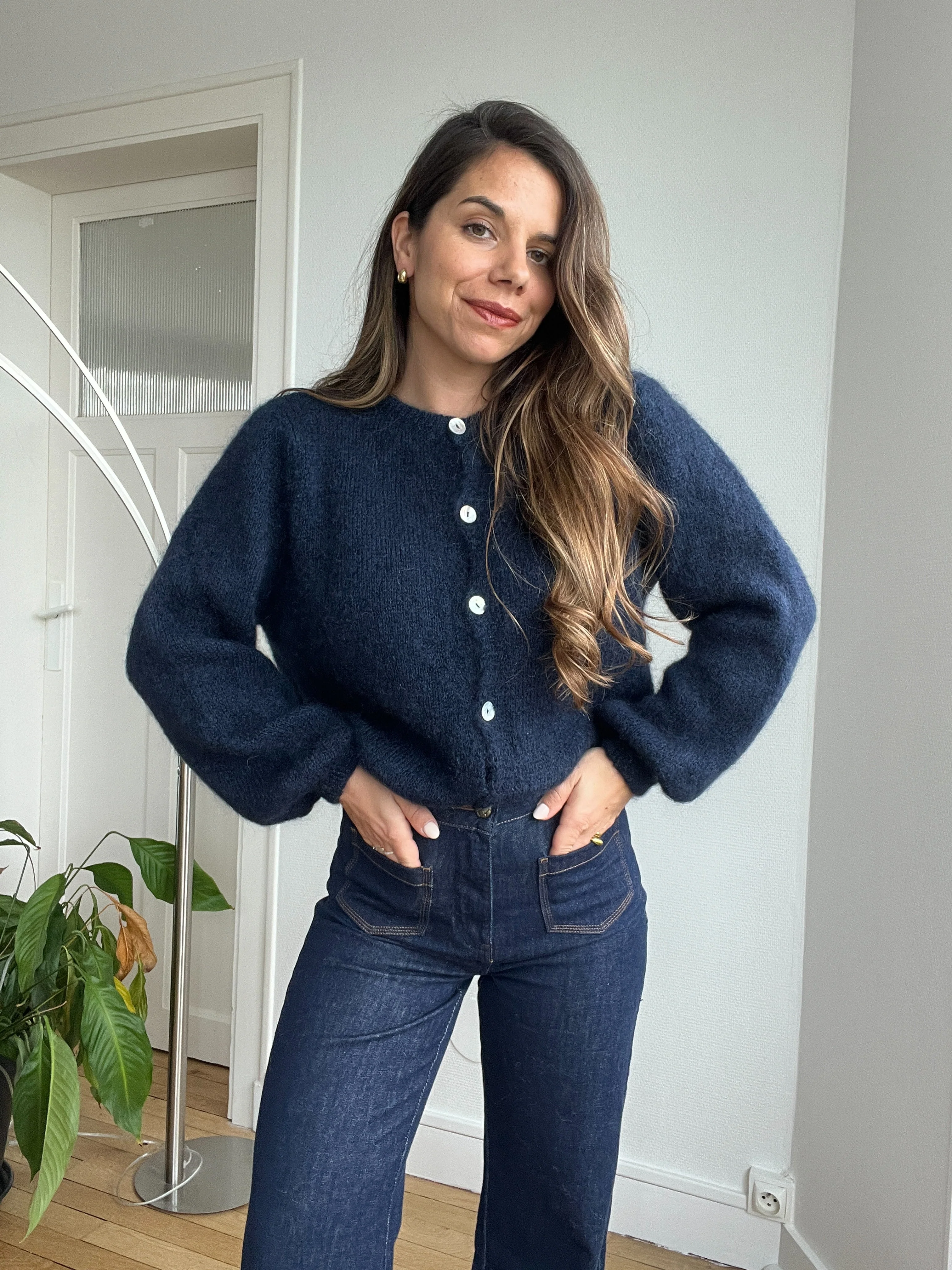 Maille En Laine Bianca Bleu Marine - Image 7