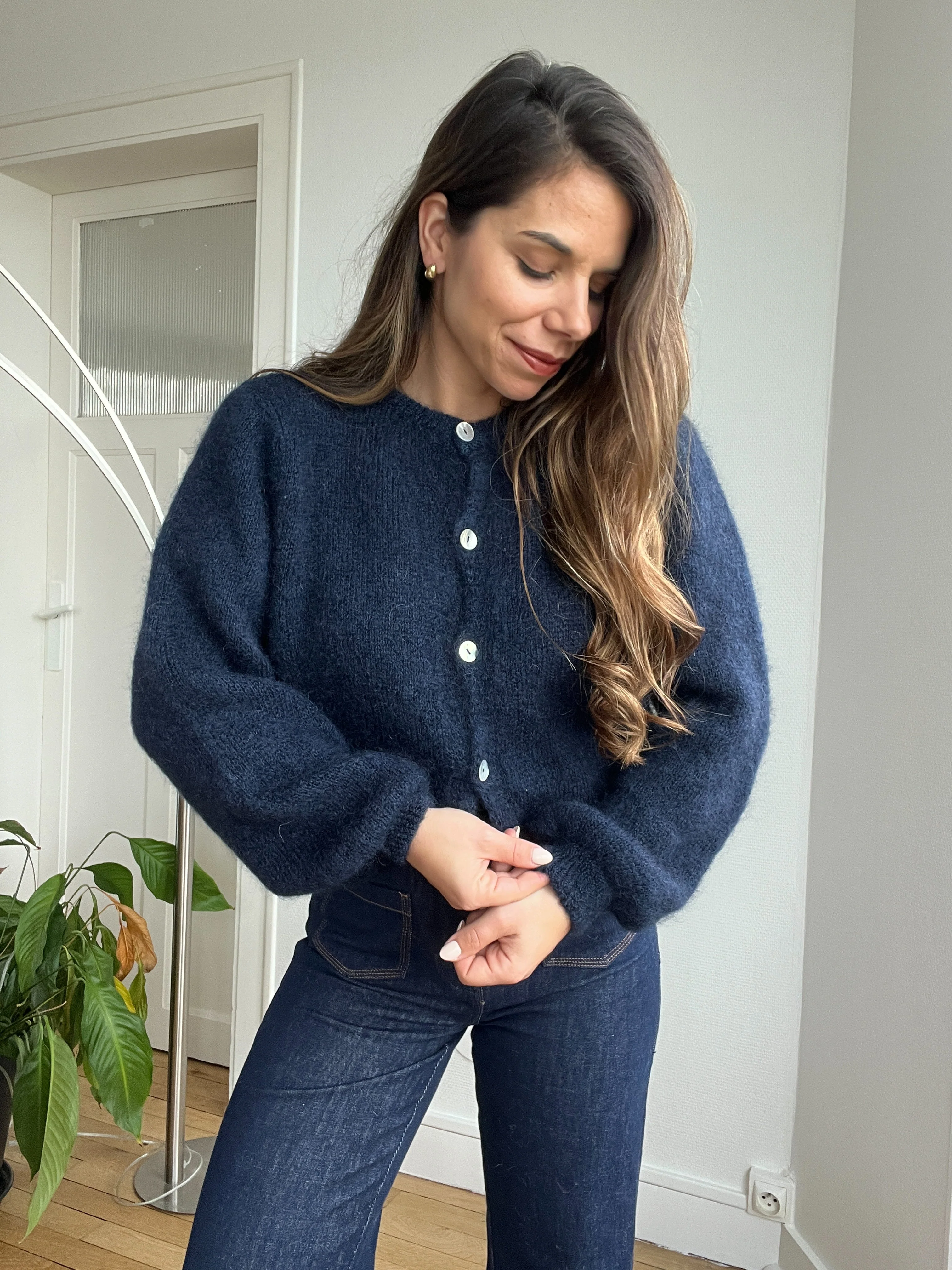 Maille En Laine Bianca Bleu Marine - Image 8