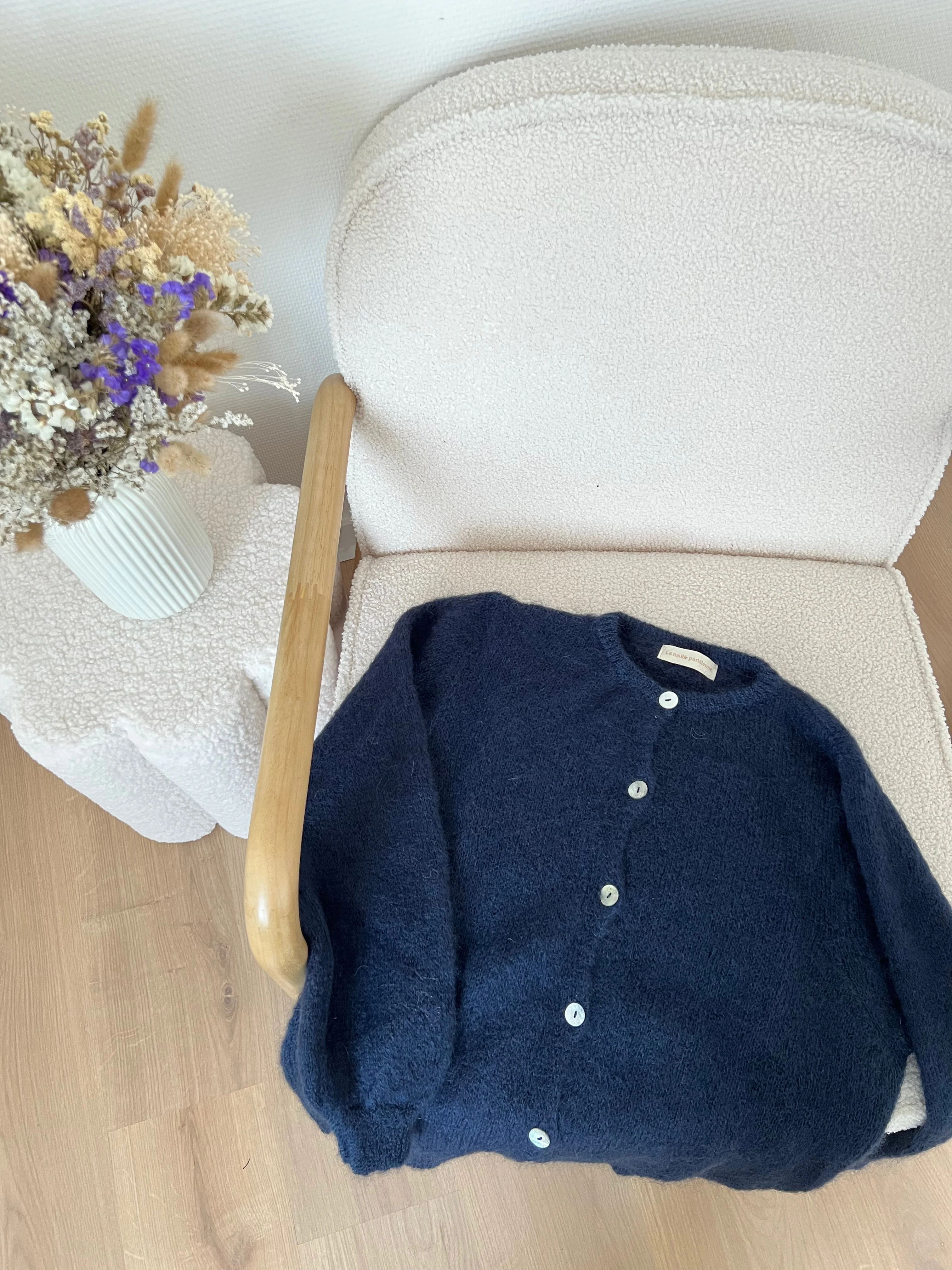 Maille En Laine Bianca Bleu Marine - Image 9