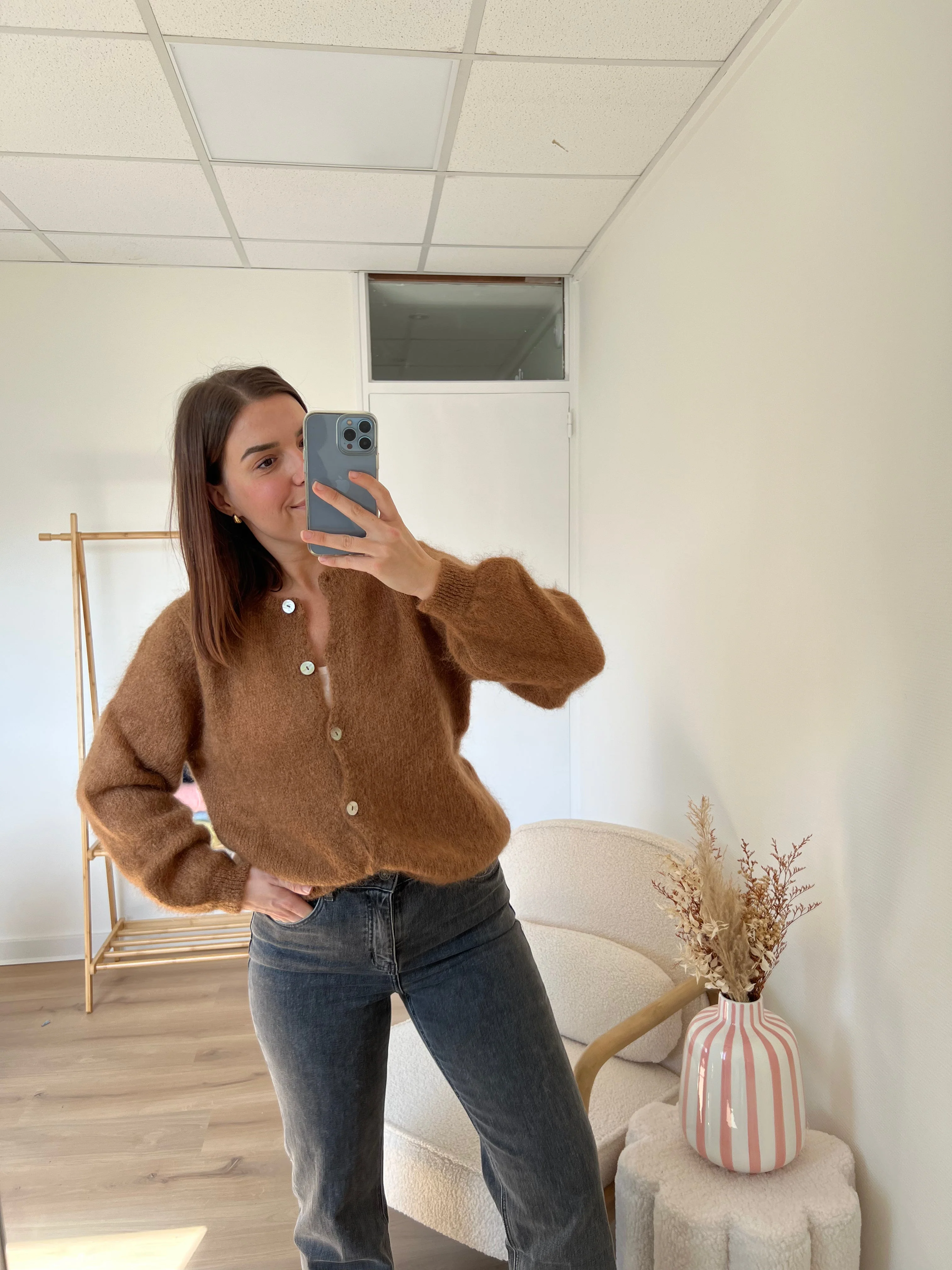 Maille En Laine Bianca Camel - Image 10