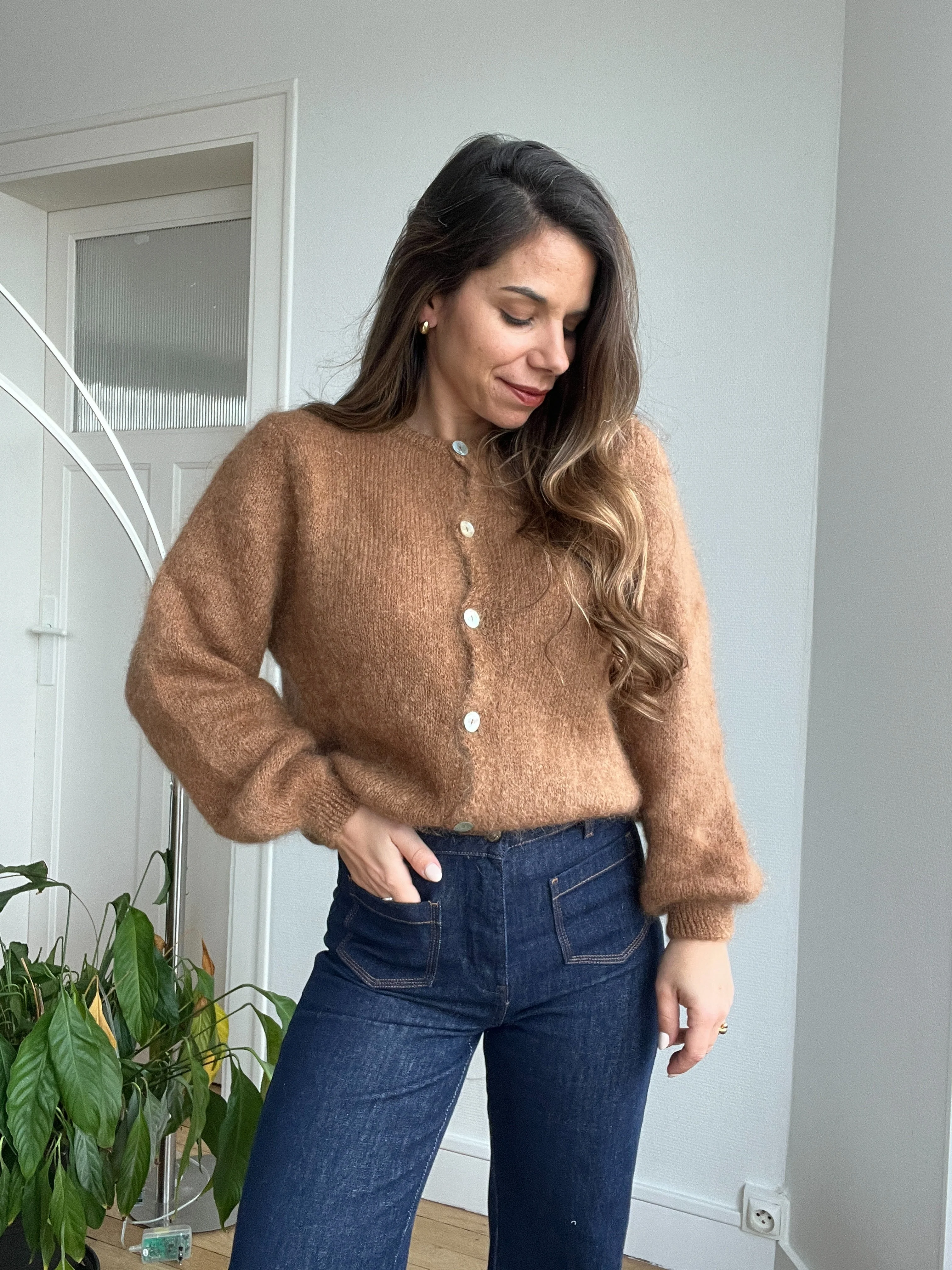 Maille En Laine Bianca Camel - Image 2