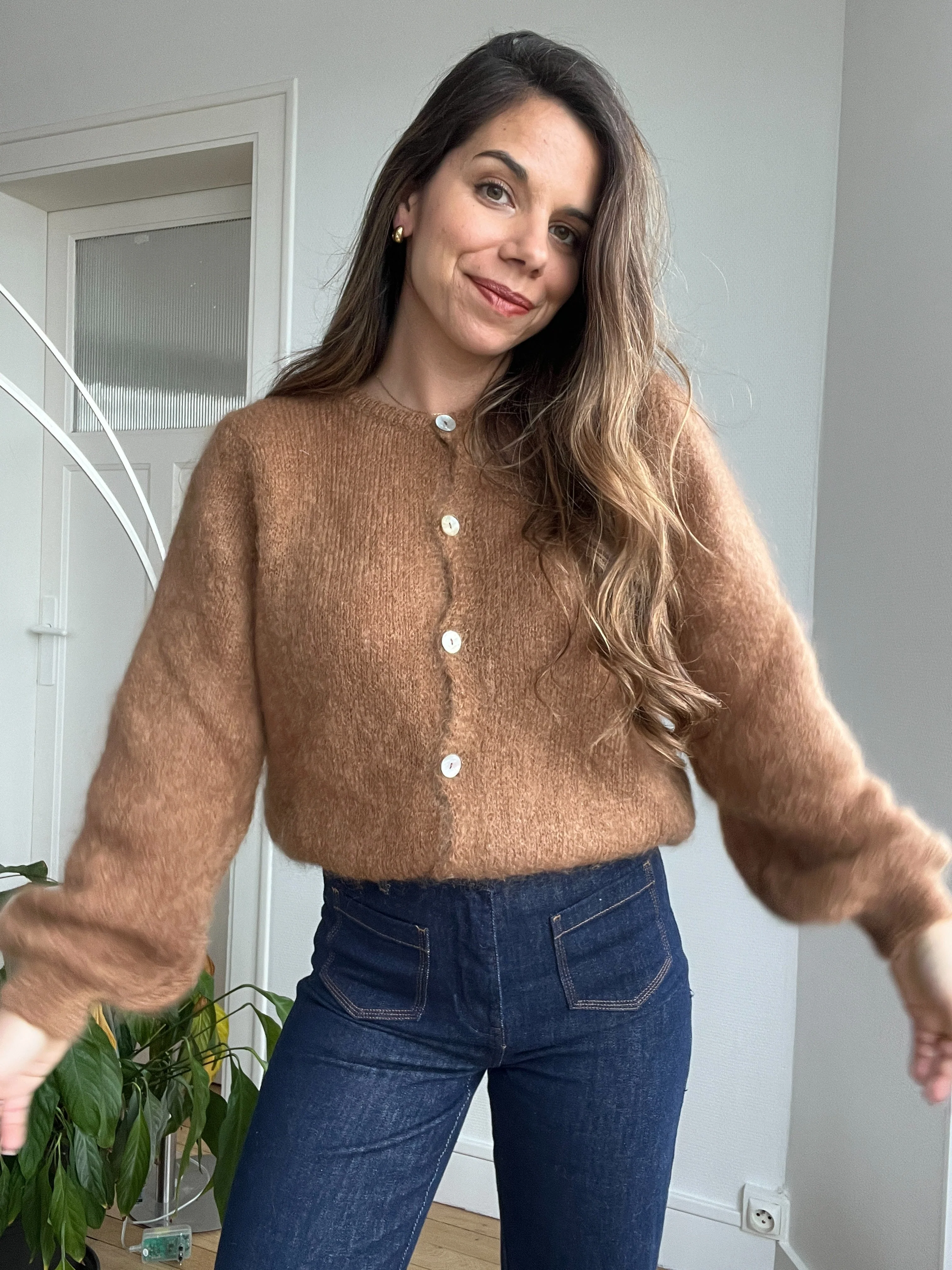 Maille En Laine Bianca Camel - Image 4