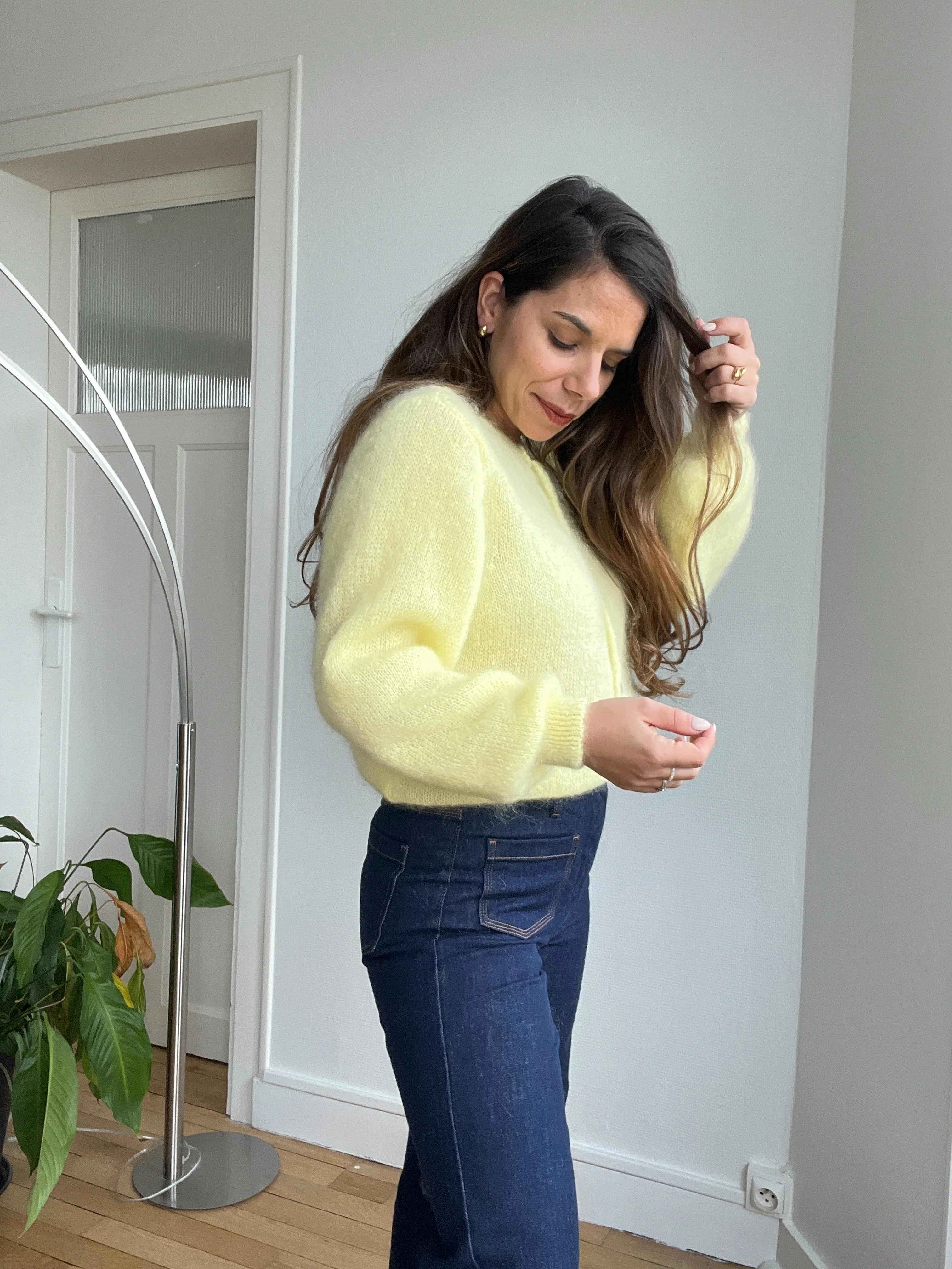 Maille En Laine Bianca Light Yellow - Image 4