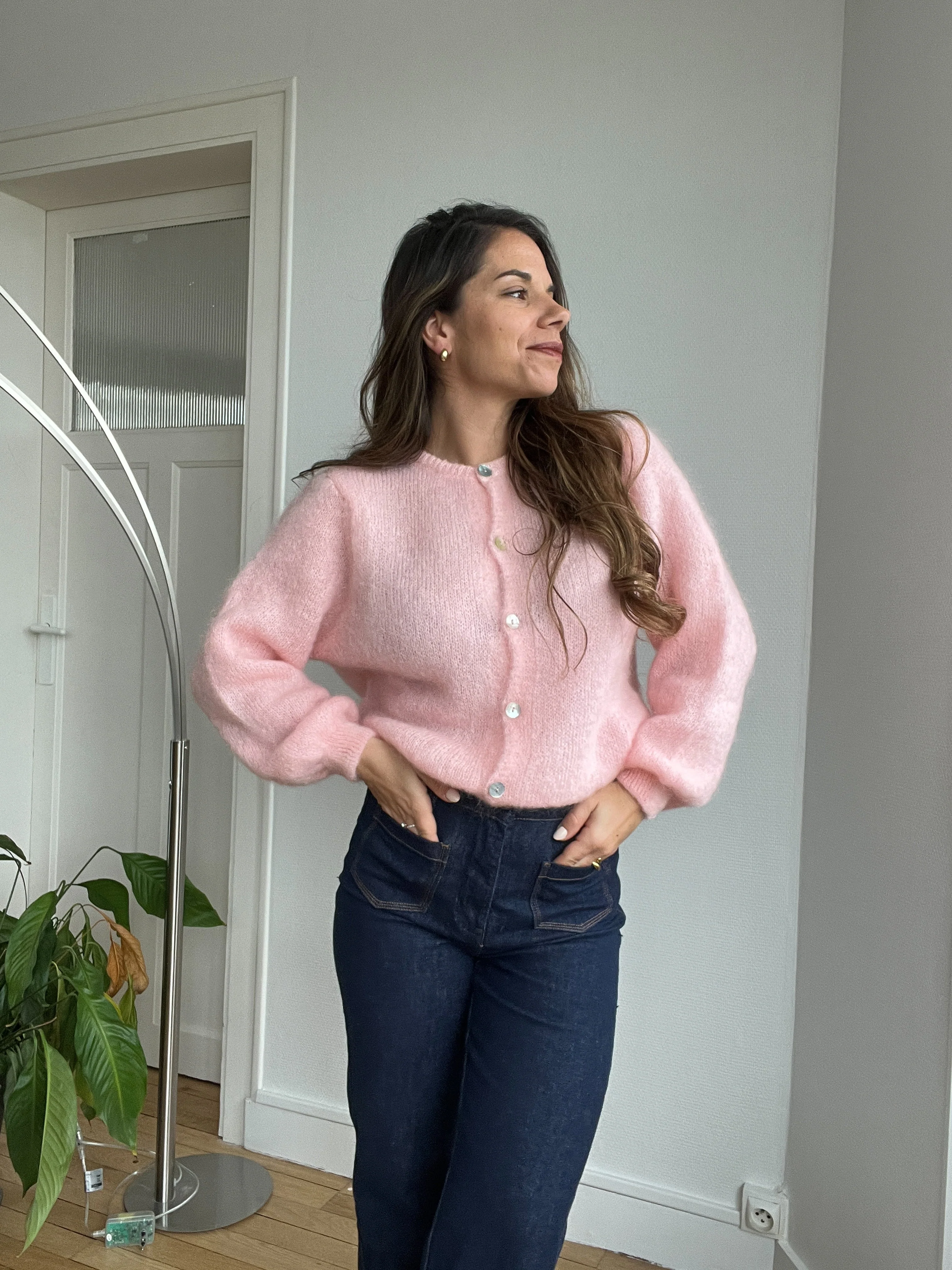 Maille En Laine Bianca Rose - Image 4