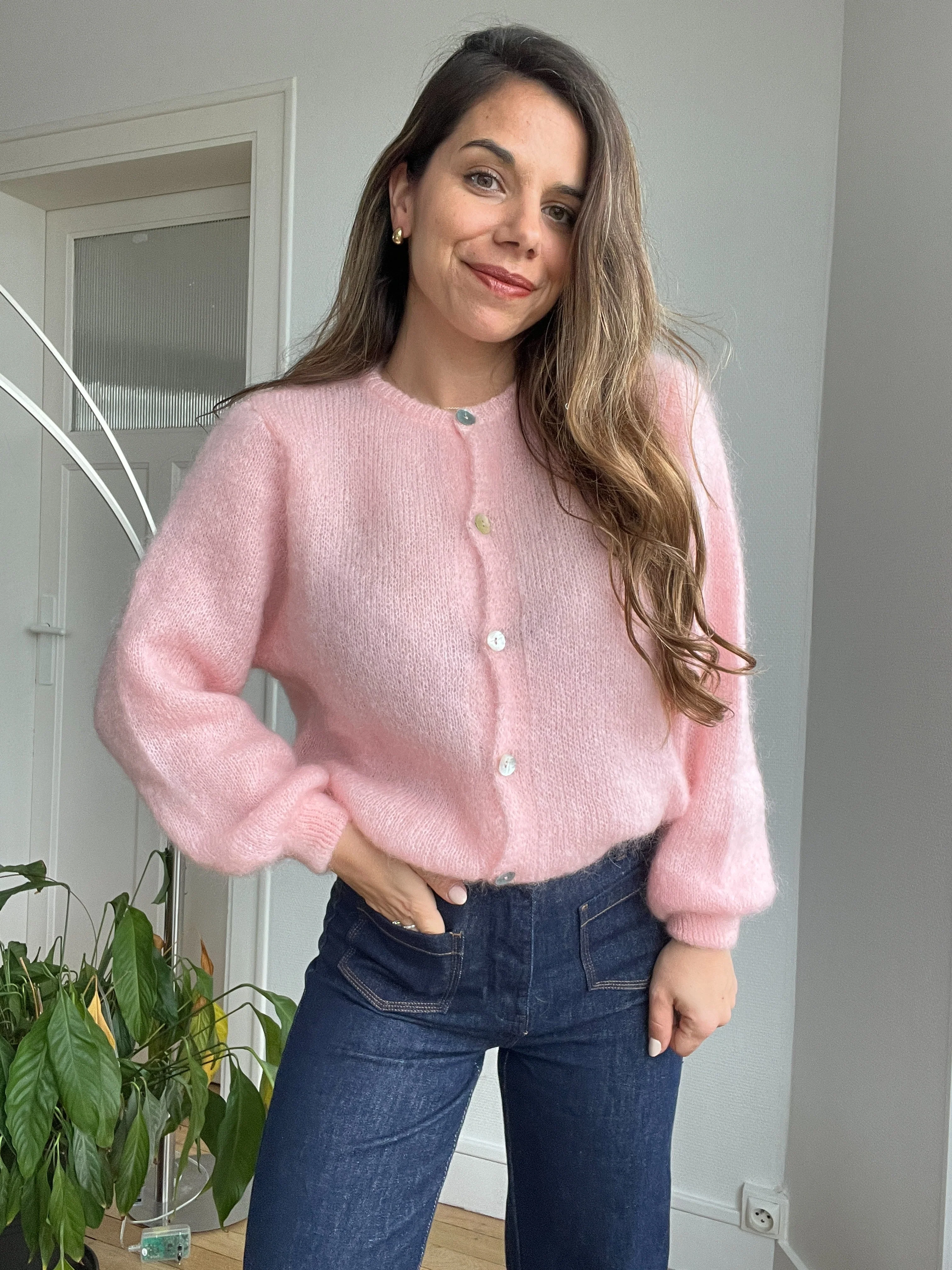 Maille En Laine Bianca Rose - Image 5