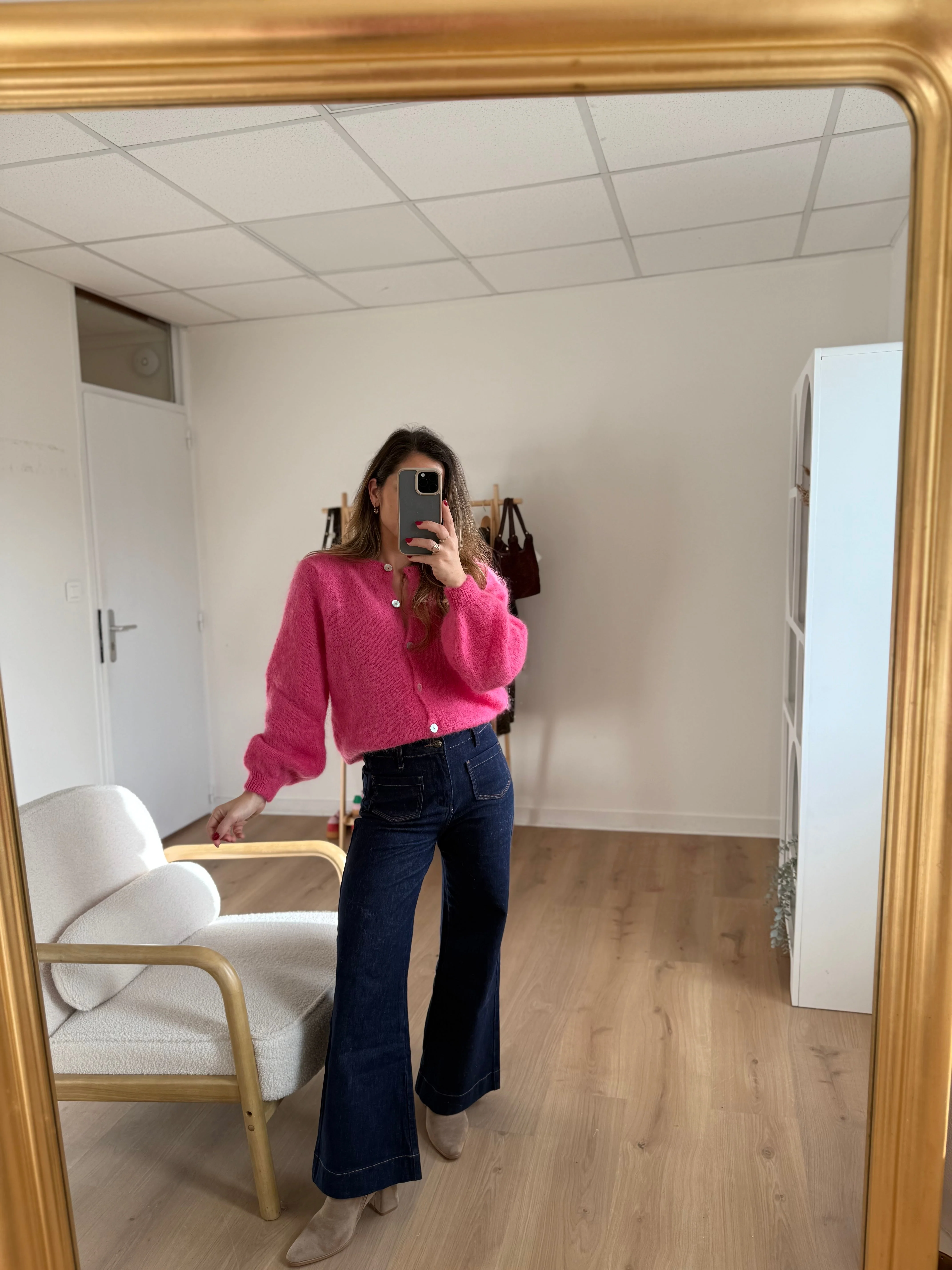 Maille En Laine Bianca Rose Bonbon - Image 8