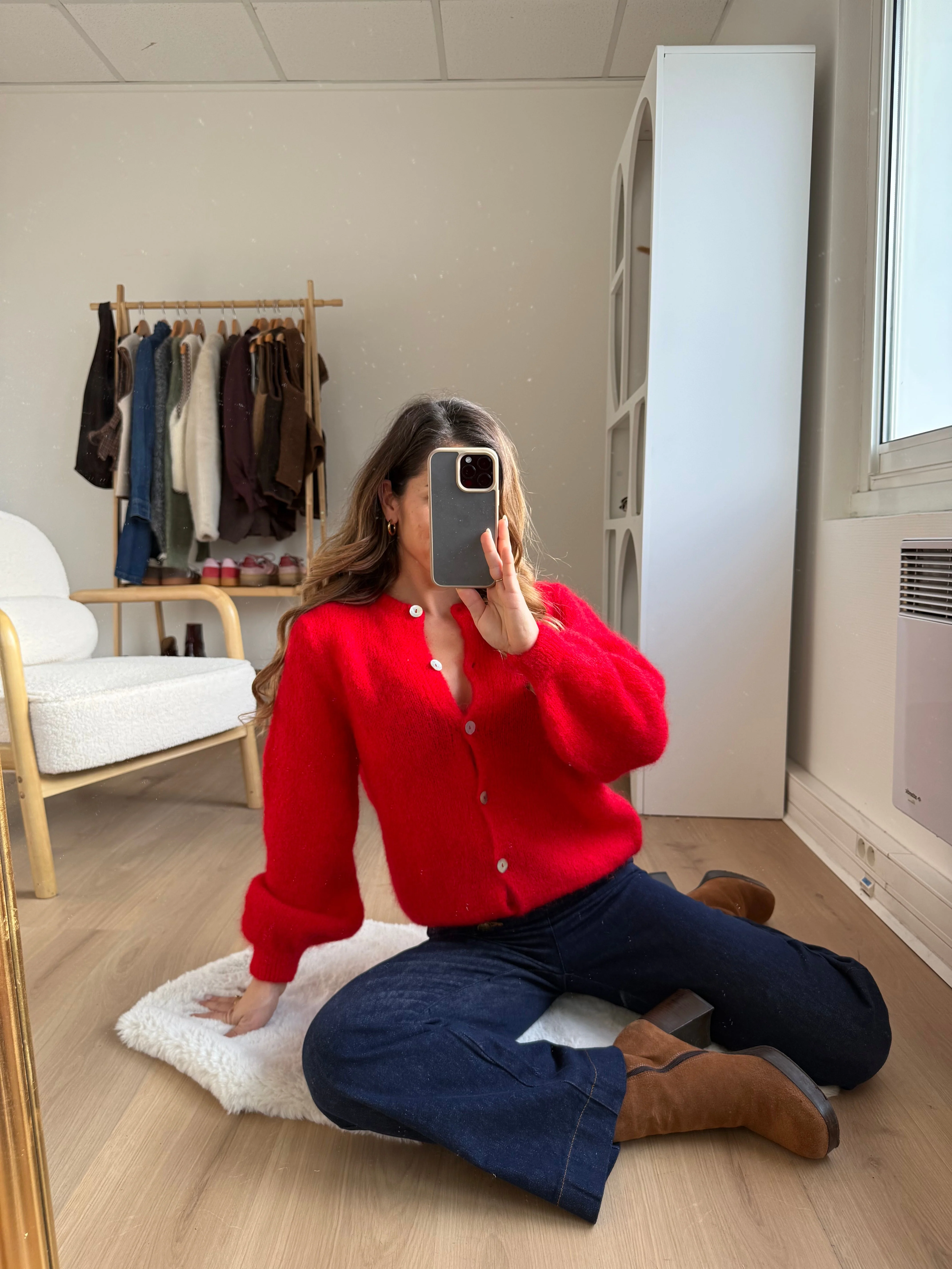 Maille En Laine Bianca Rouge - Image 2