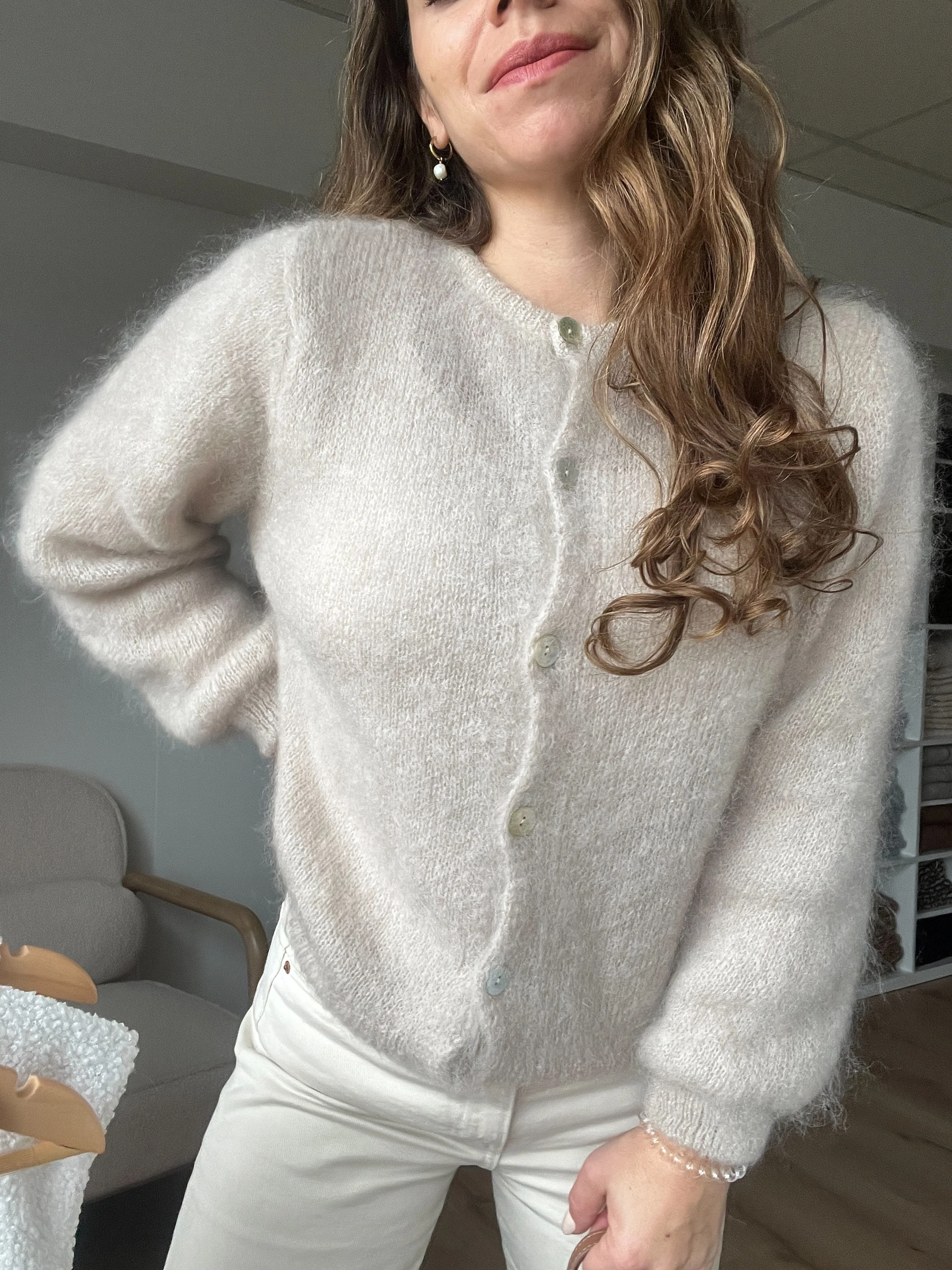 Maille En Laine Bianca Taupe - Image 10