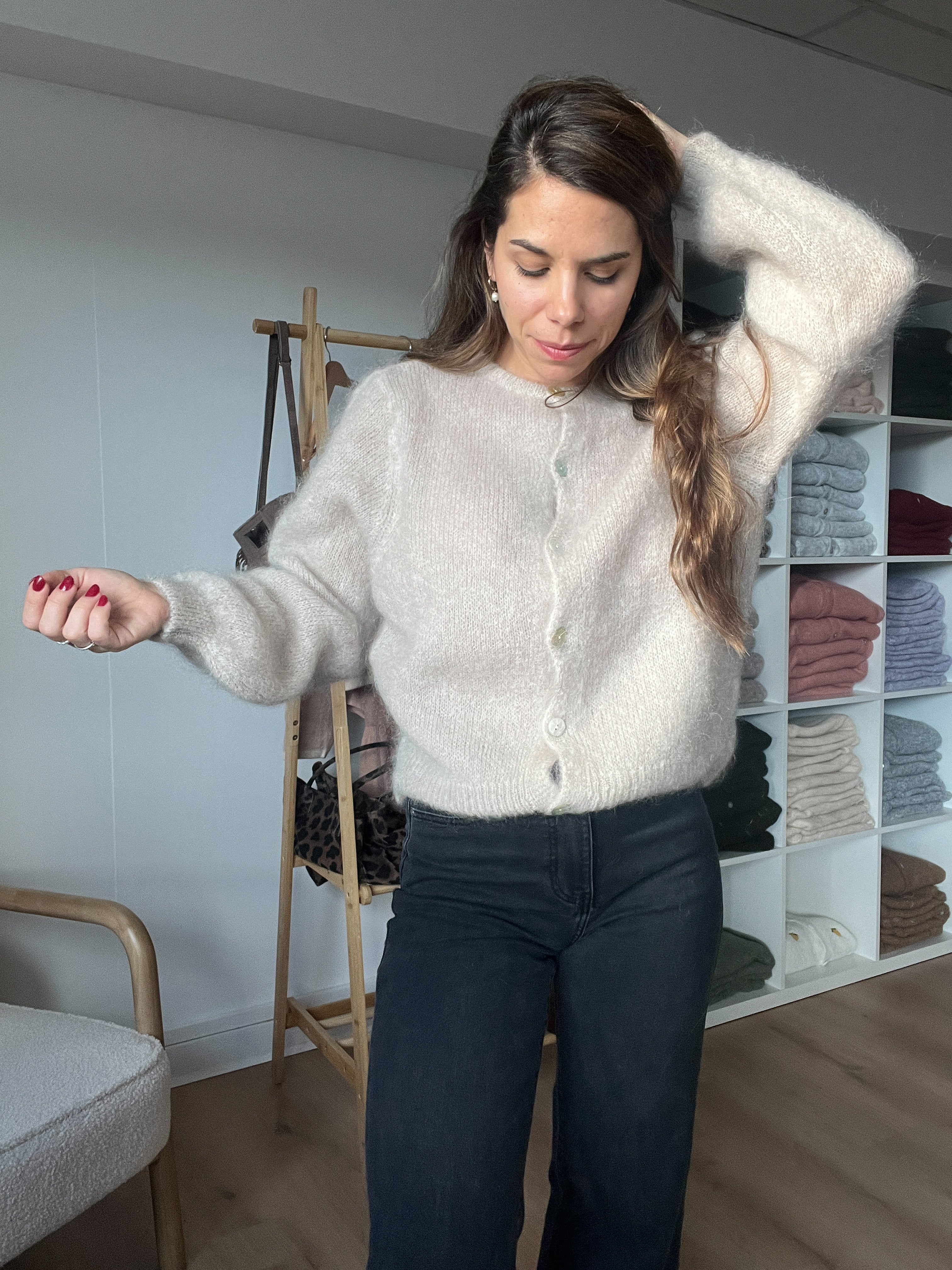 Maille En Laine Bianca Taupe - Image 11