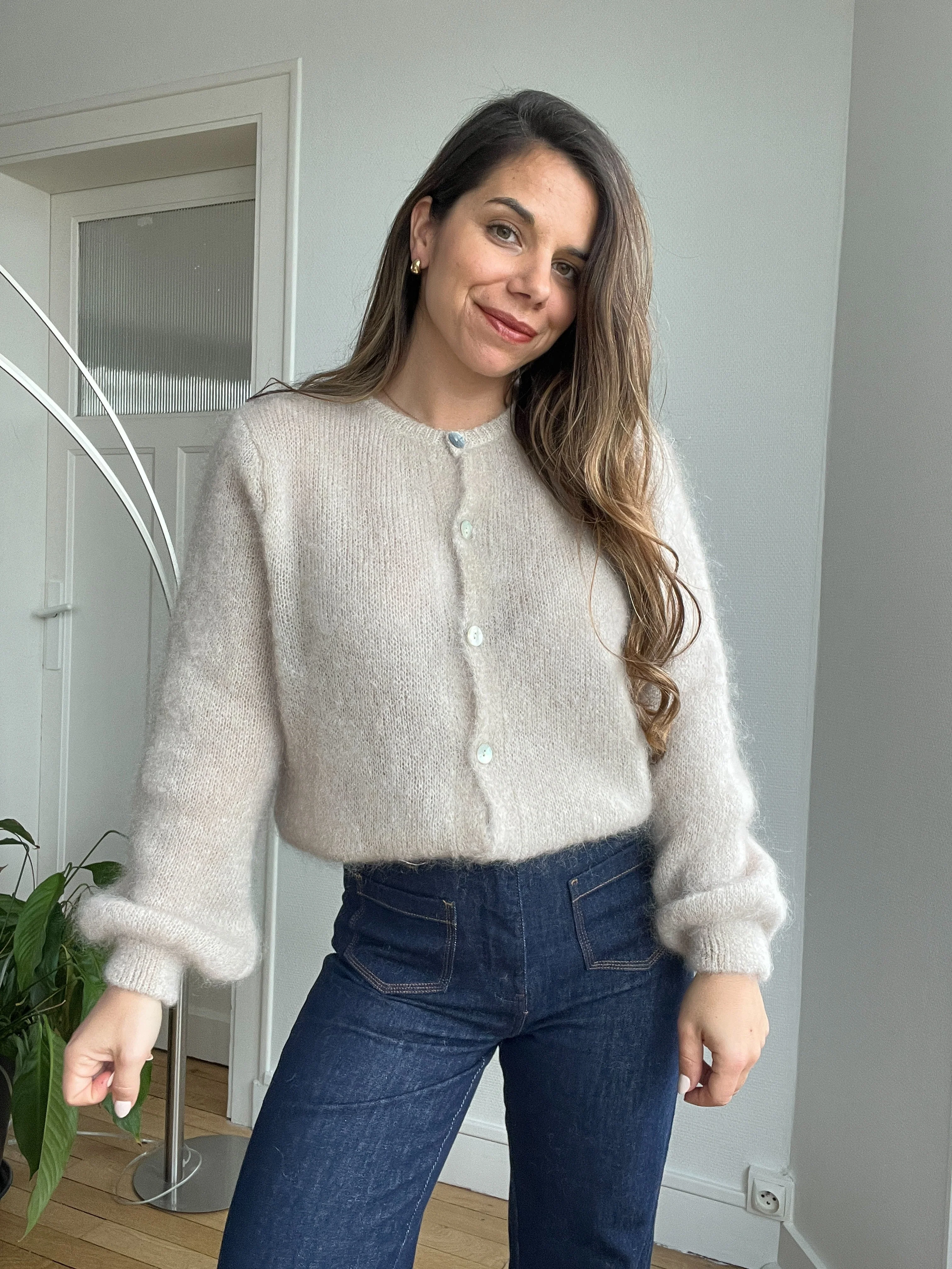 Maille En Laine Bianca Taupe - Image 12