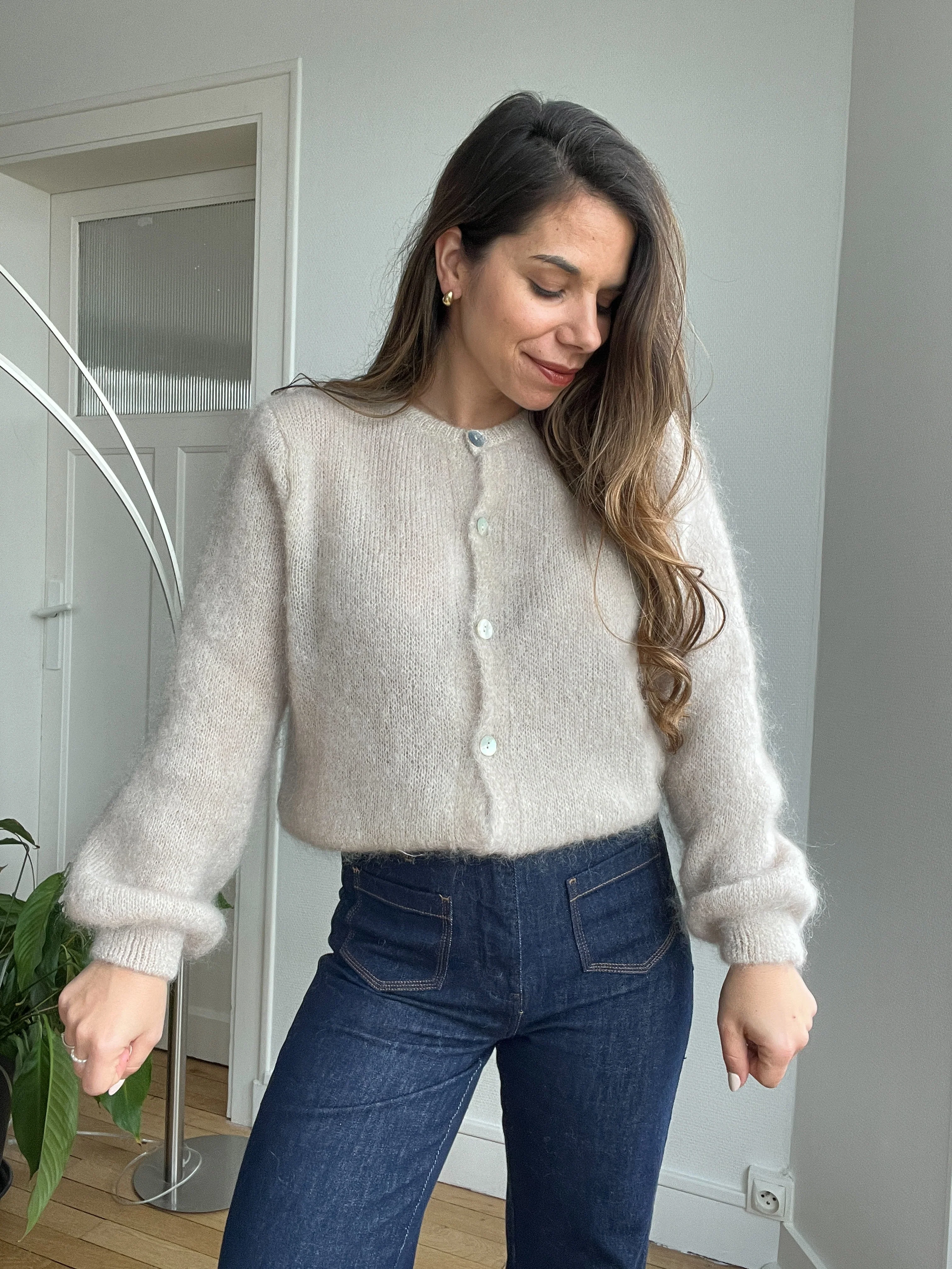 Maille En Laine Bianca Taupe - Image 13