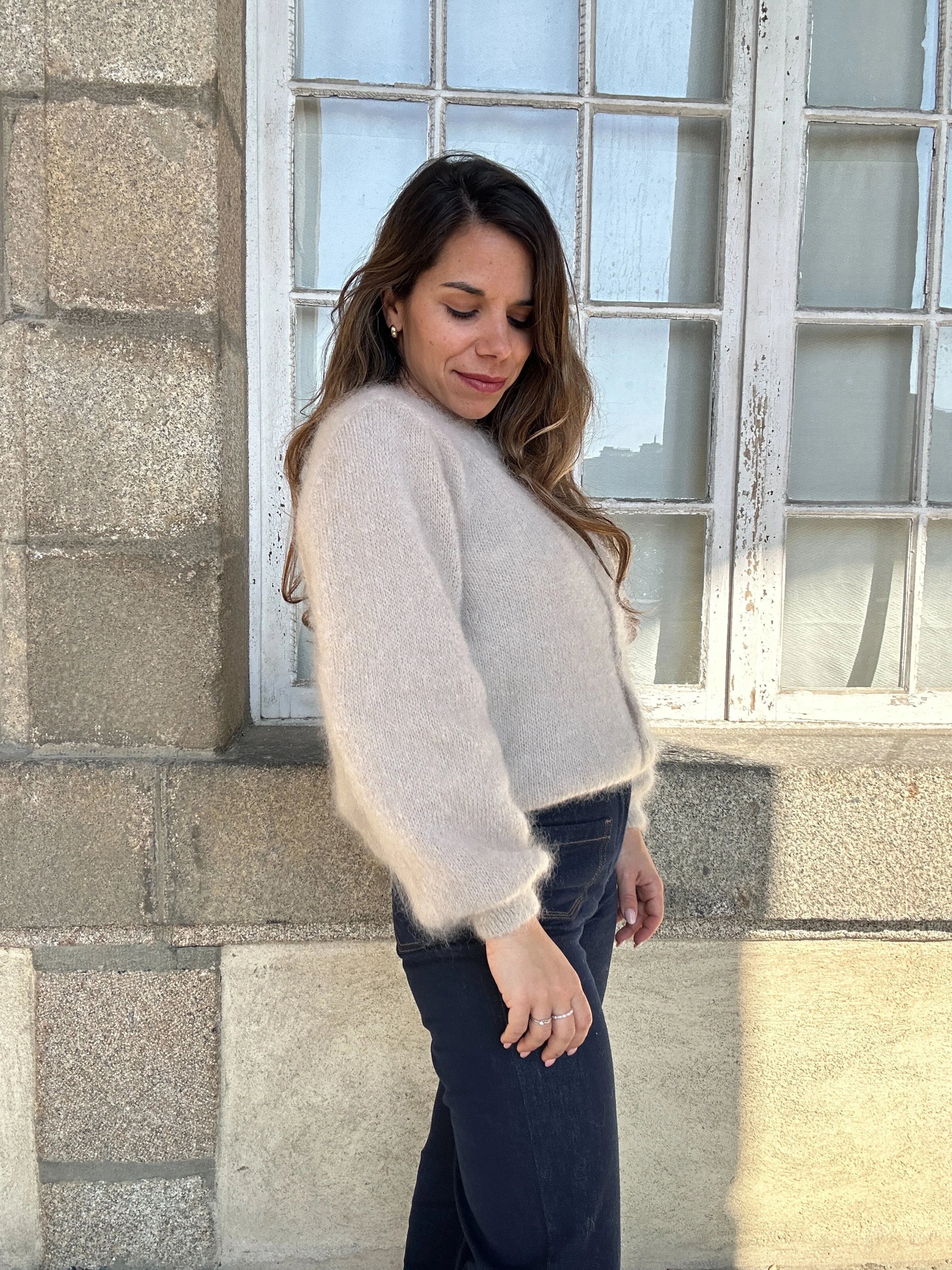 Maille En Laine Bianca Taupe - Image 3