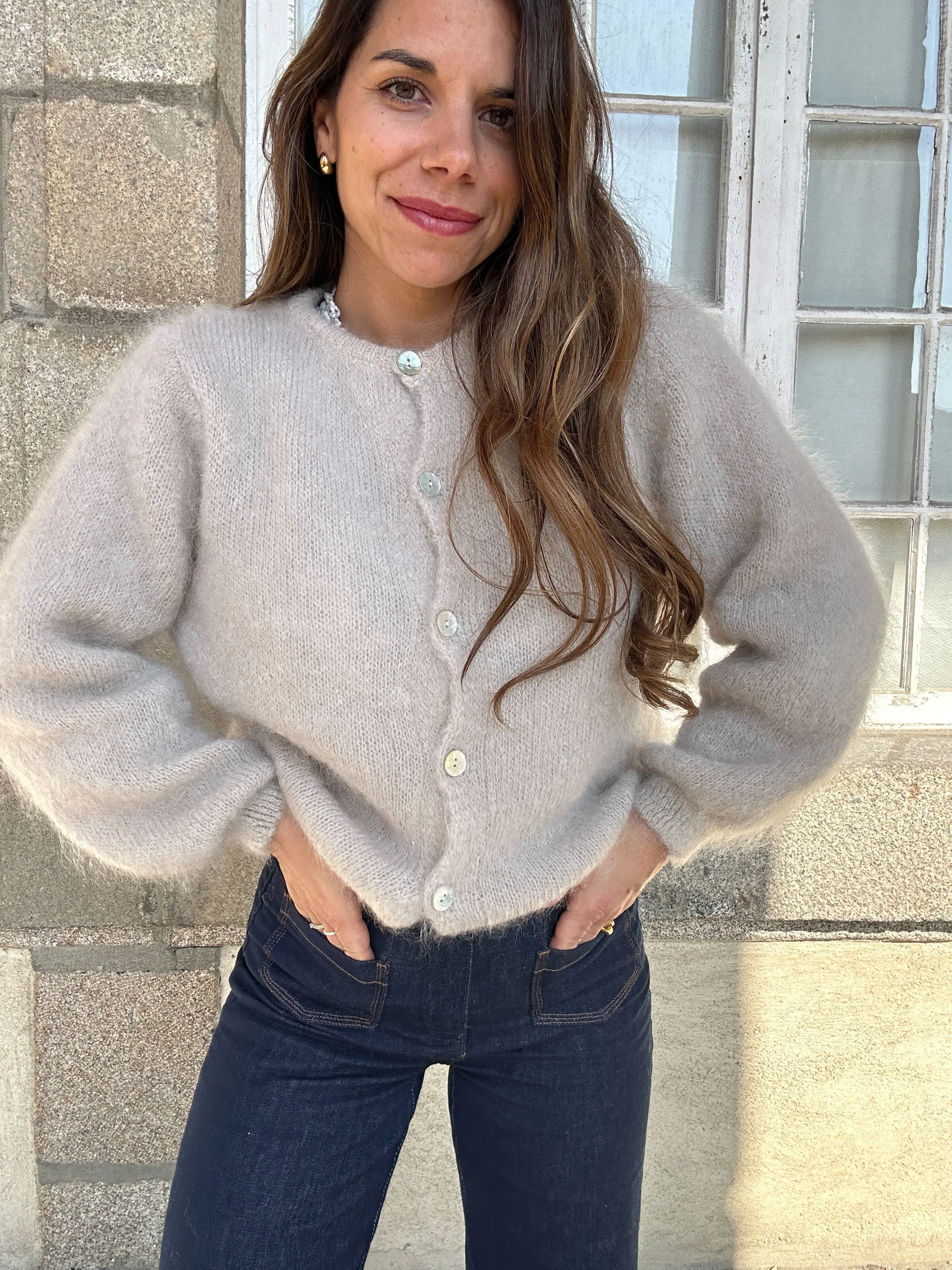 Maille En Laine Bianca Taupe - Image 4