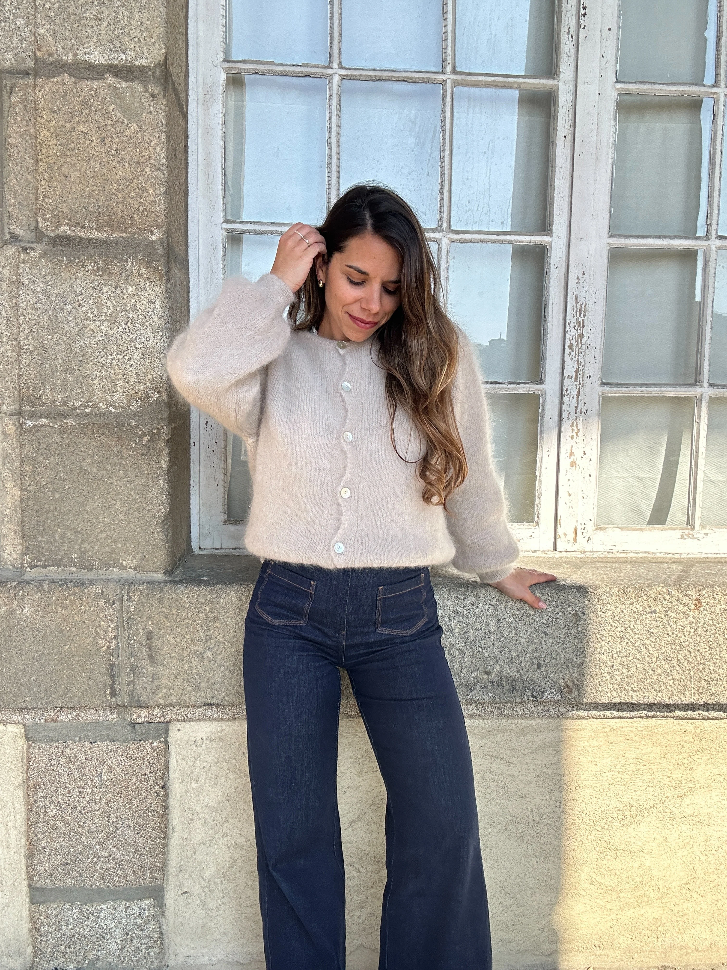 Maille En Laine Bianca Taupe - Image 5