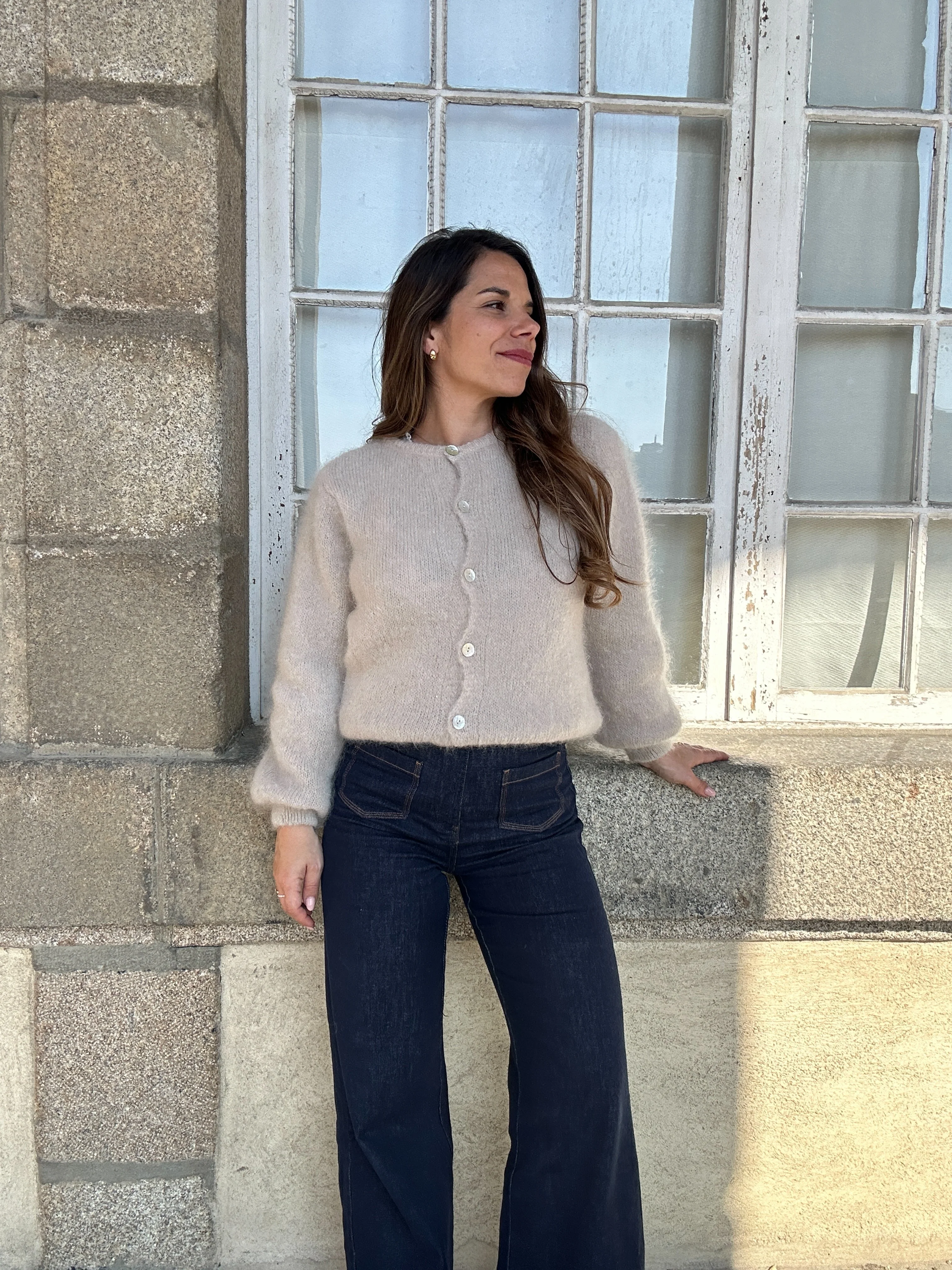 Maille En Laine Bianca Taupe - Image 6