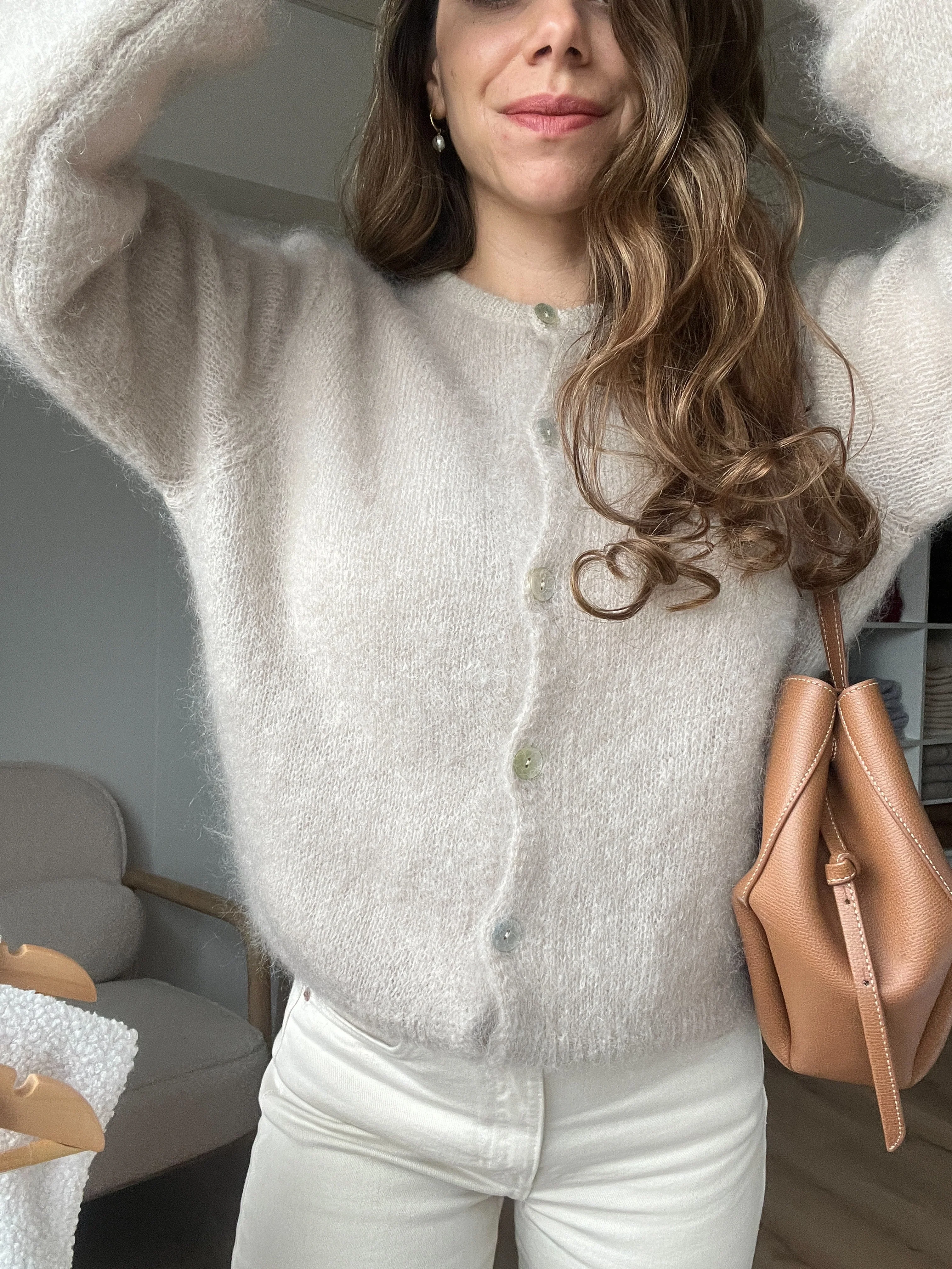 Maille En Laine Bianca Taupe - Image 7