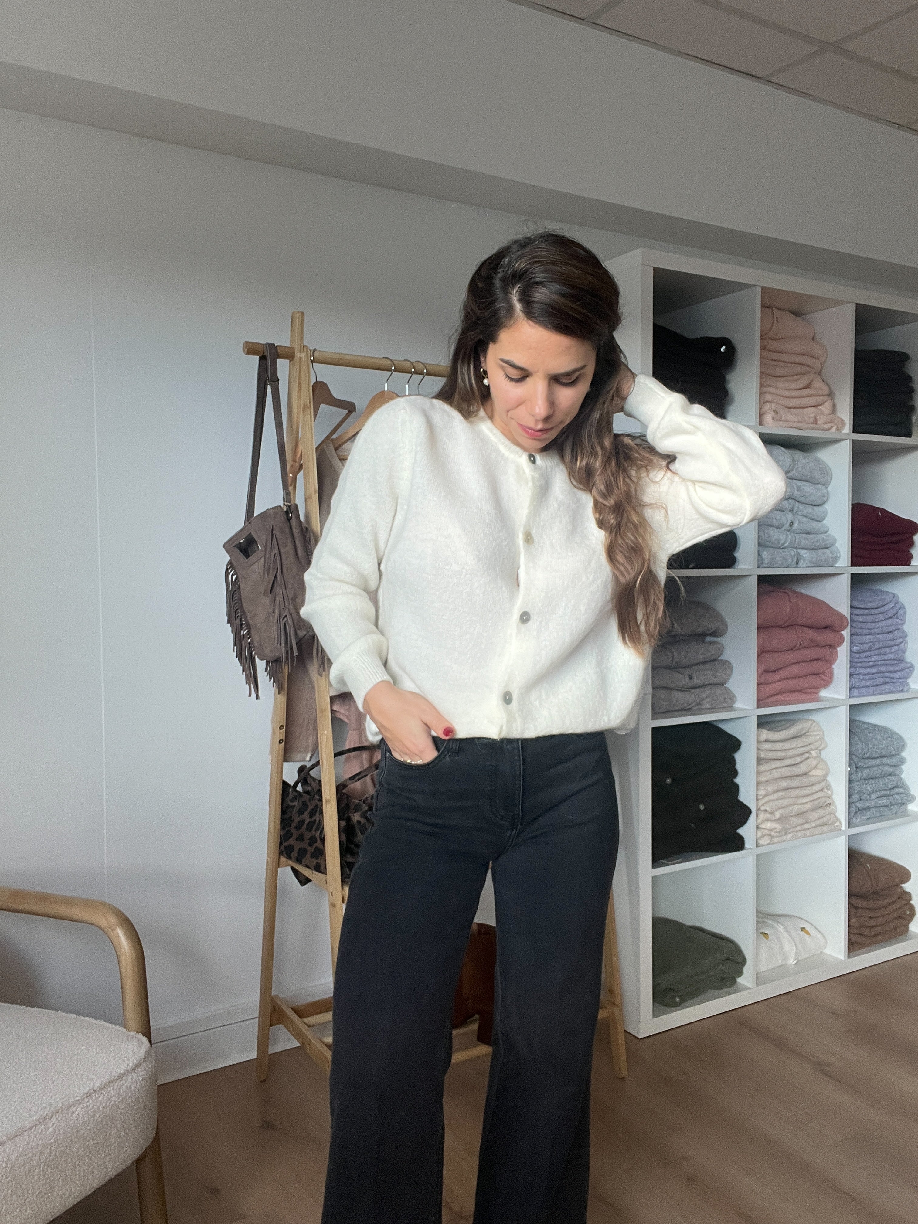 Maille En Laine Léonie Écrue - Image 11