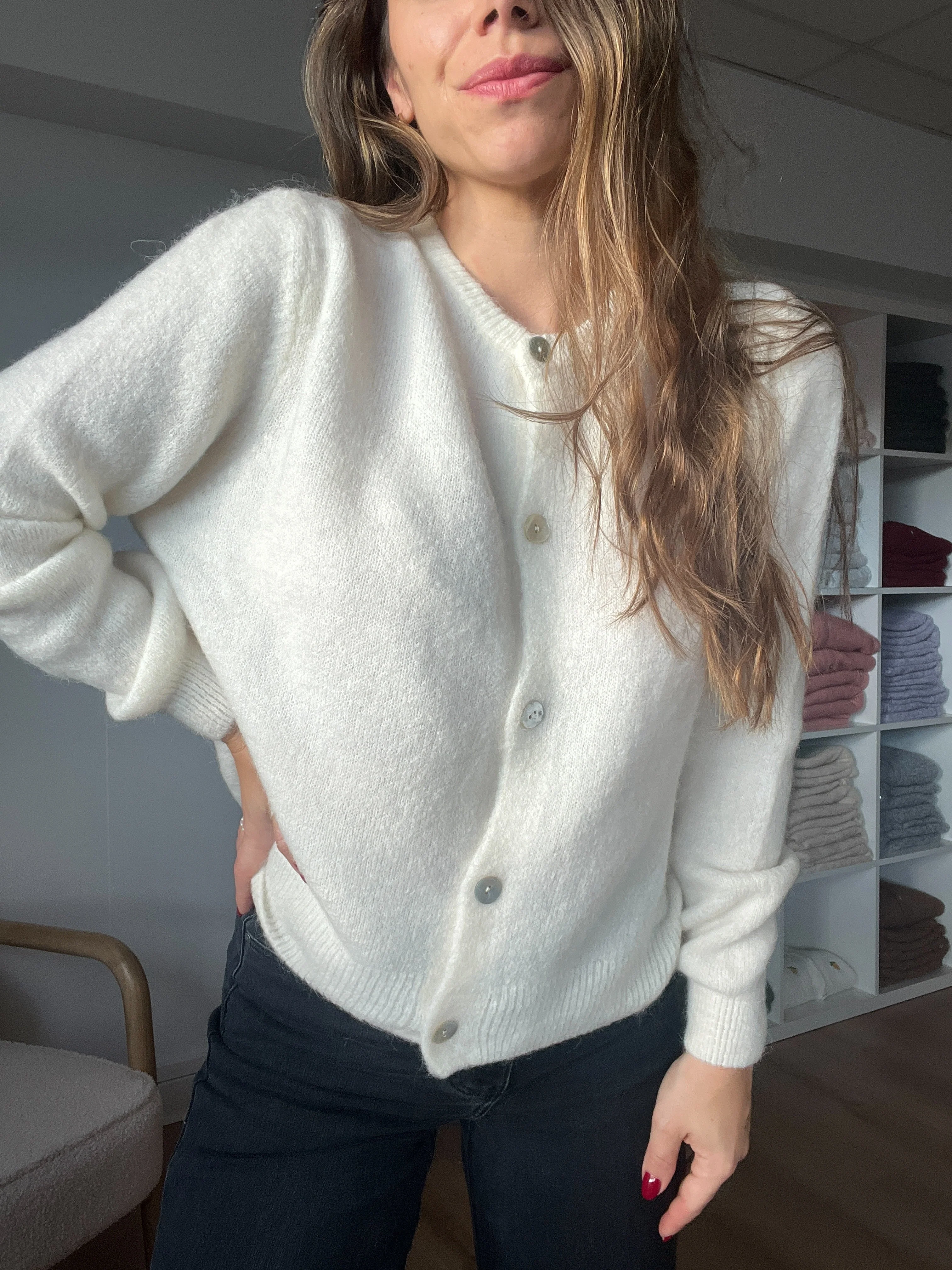 Maille En Laine Léonie Écrue - Image 9