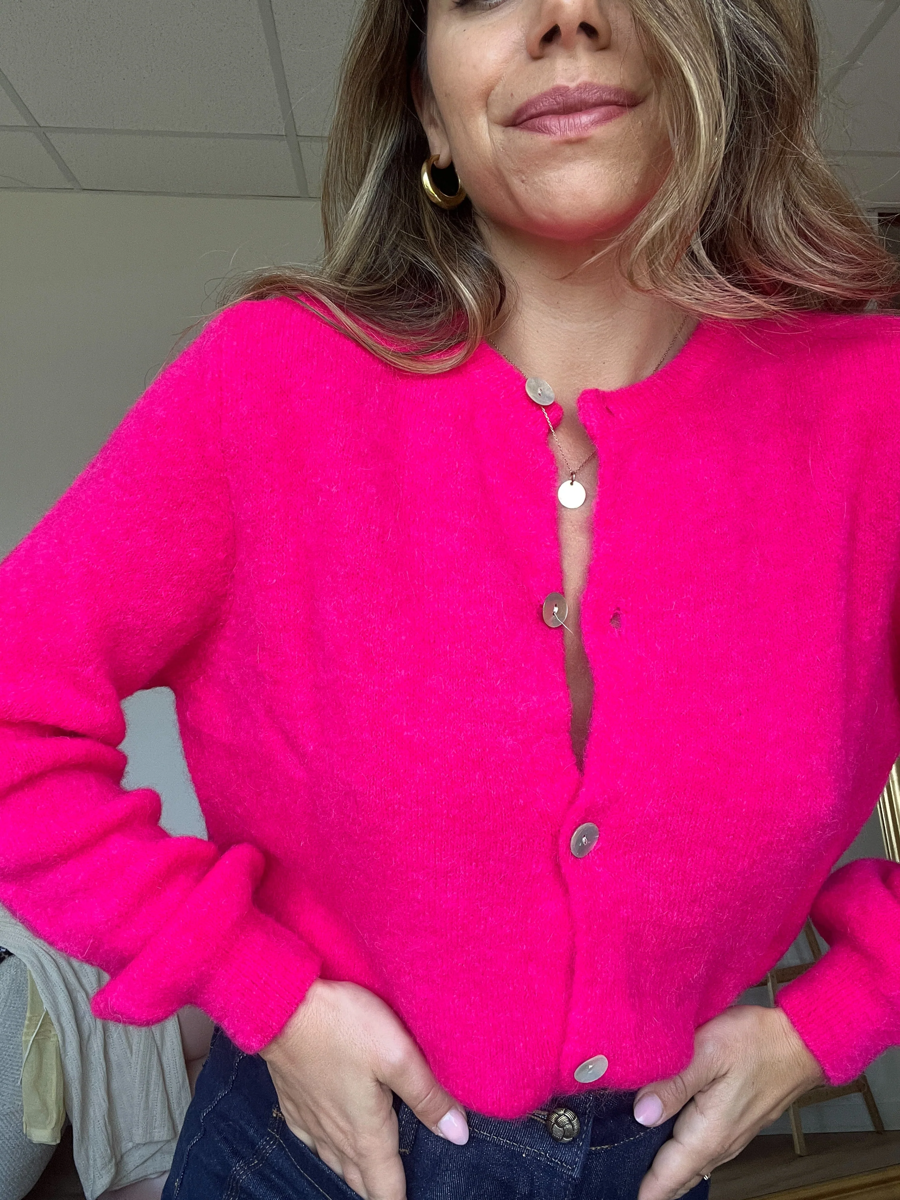 Maille En Laine Léonie Fuschia - Image 8