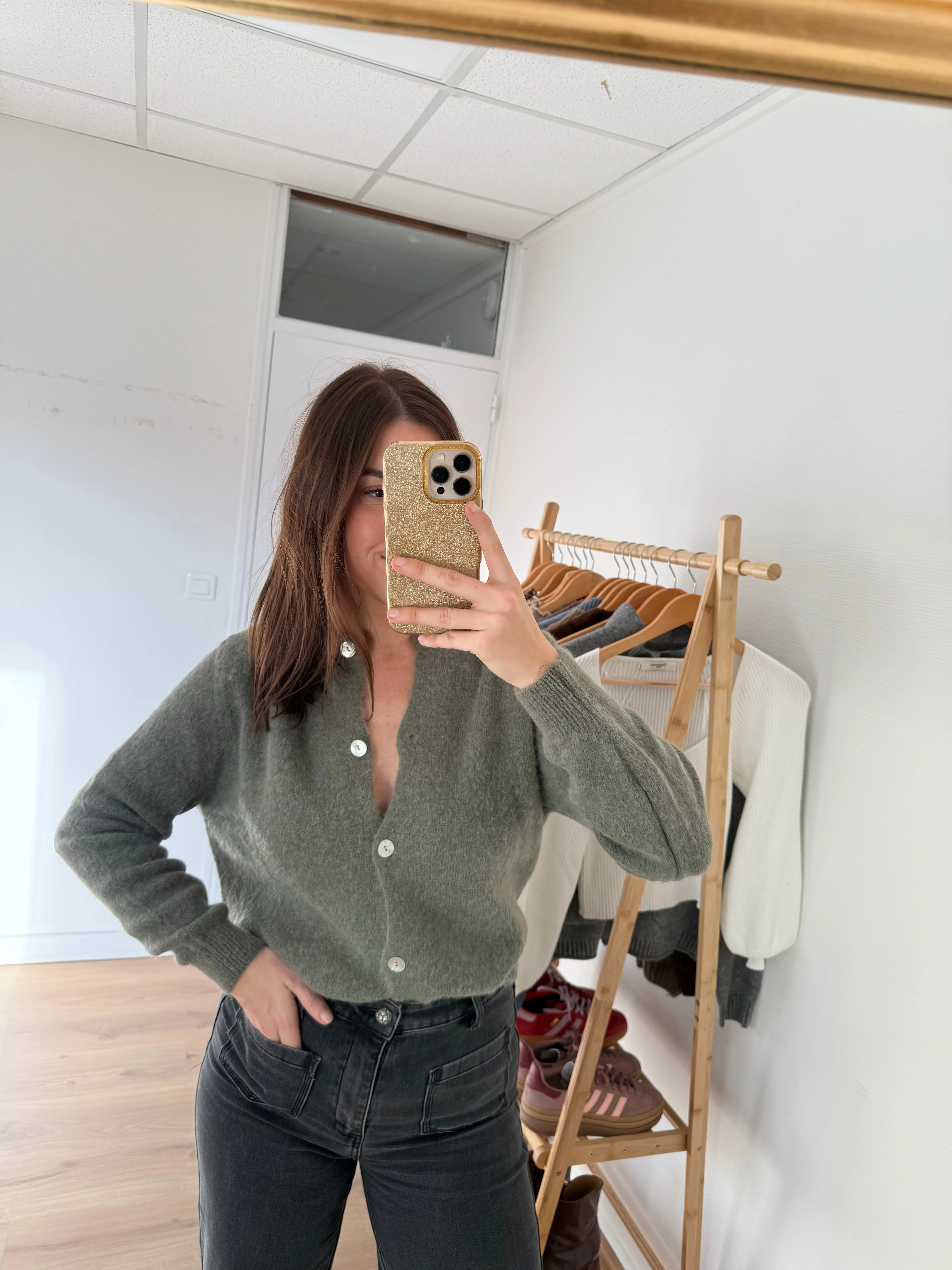 Maille En Laine Léonie Olive - Image 6