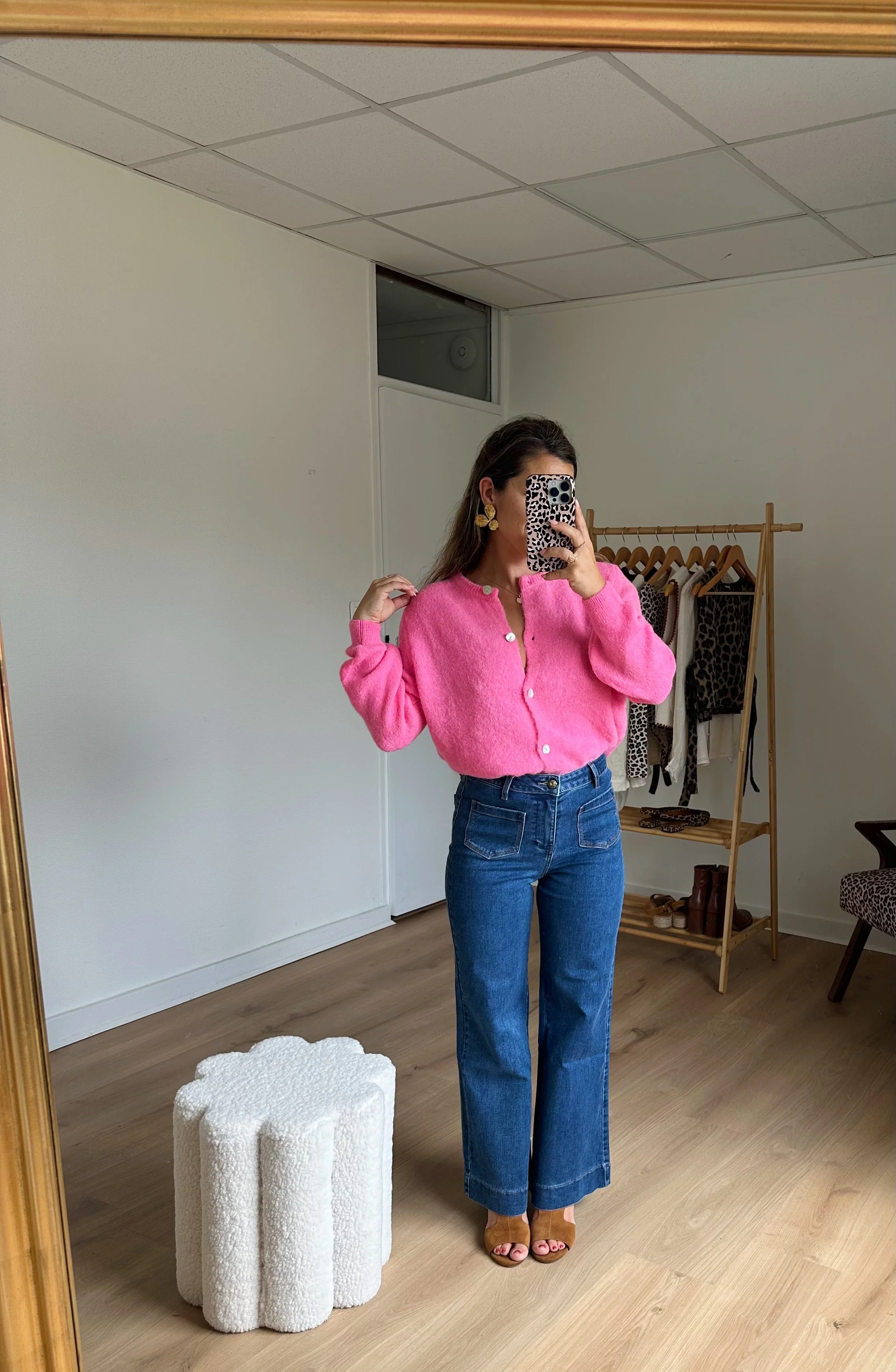 Maille En Laine Léonie Rose Bonbon - Image 3
