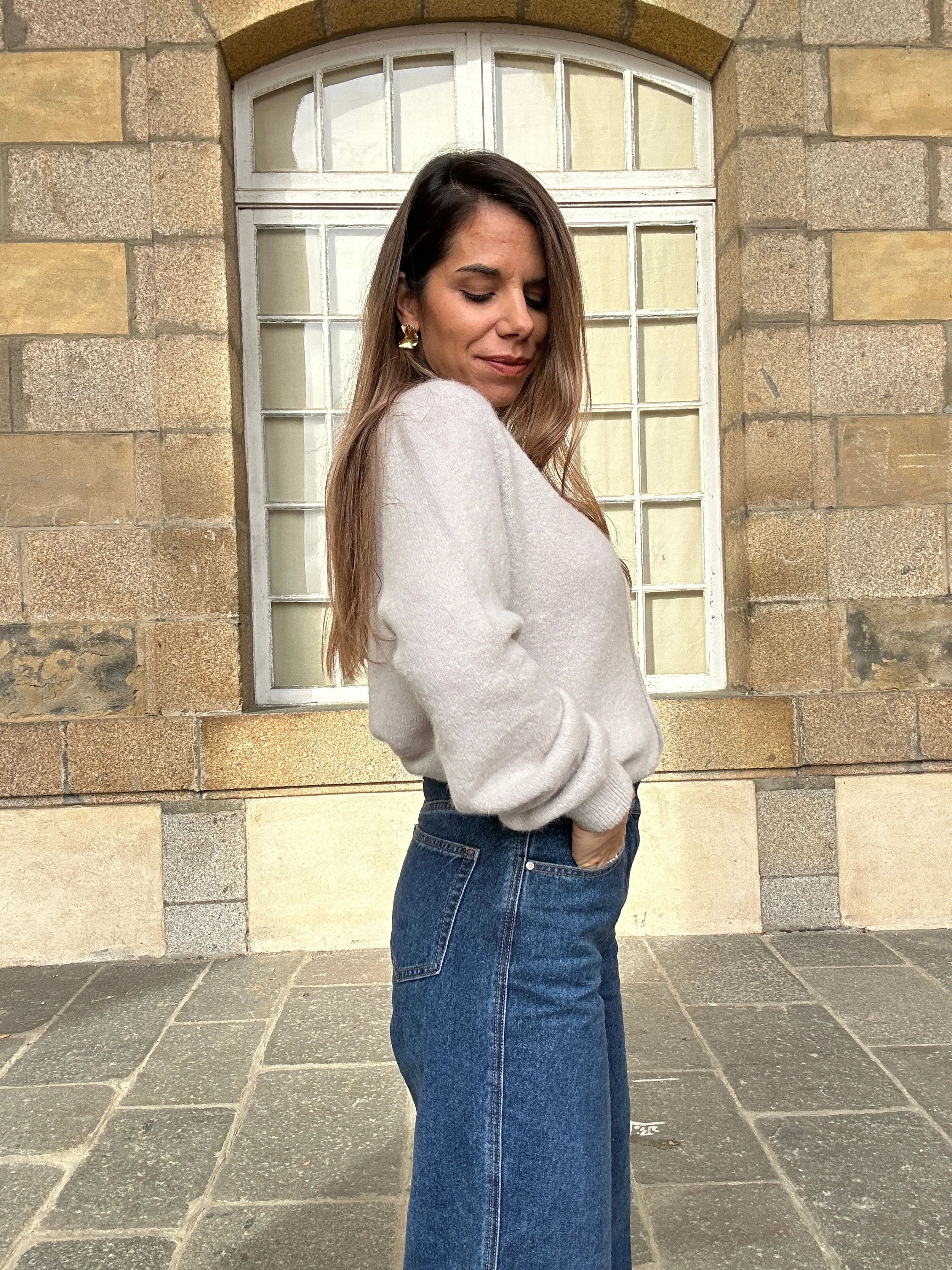 Maille En Laine Léonie Taupe - Image 3