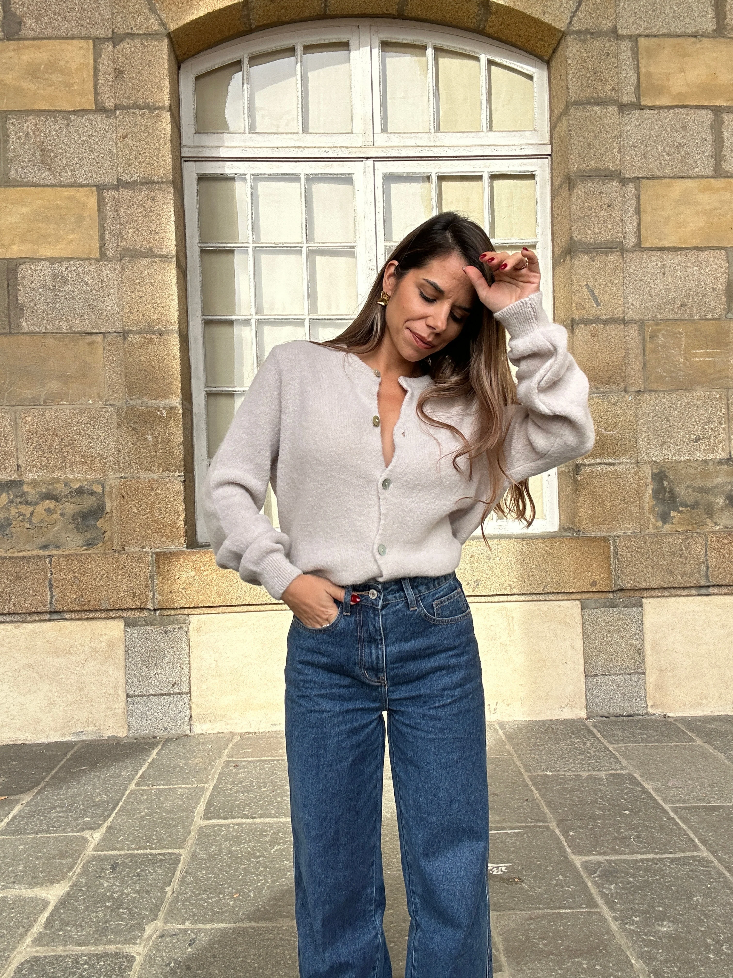 Maille En Laine Léonie Taupe - Image 5