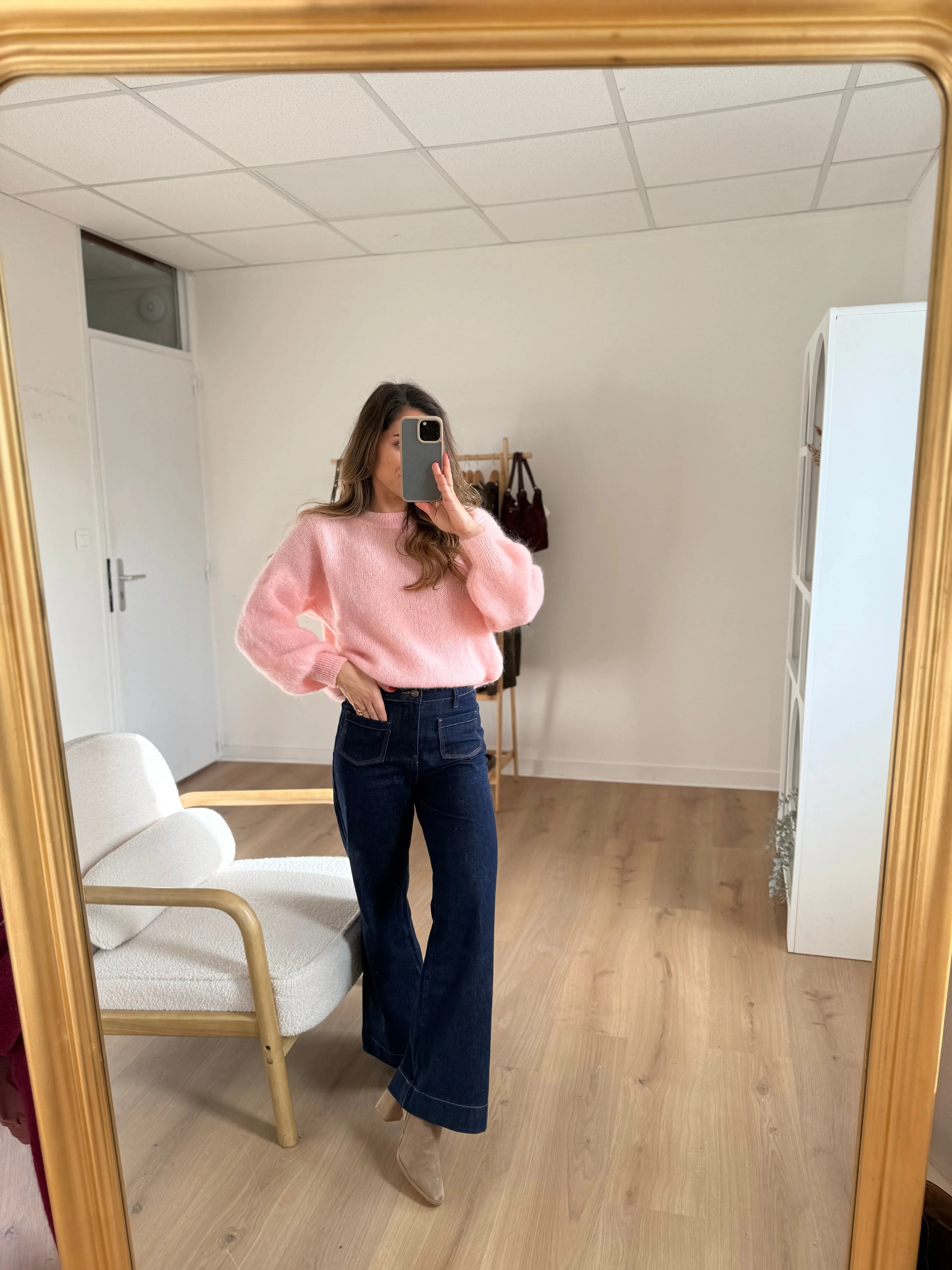 Maille En Mohair Et Laine Gaia Baby Pink - Image 10