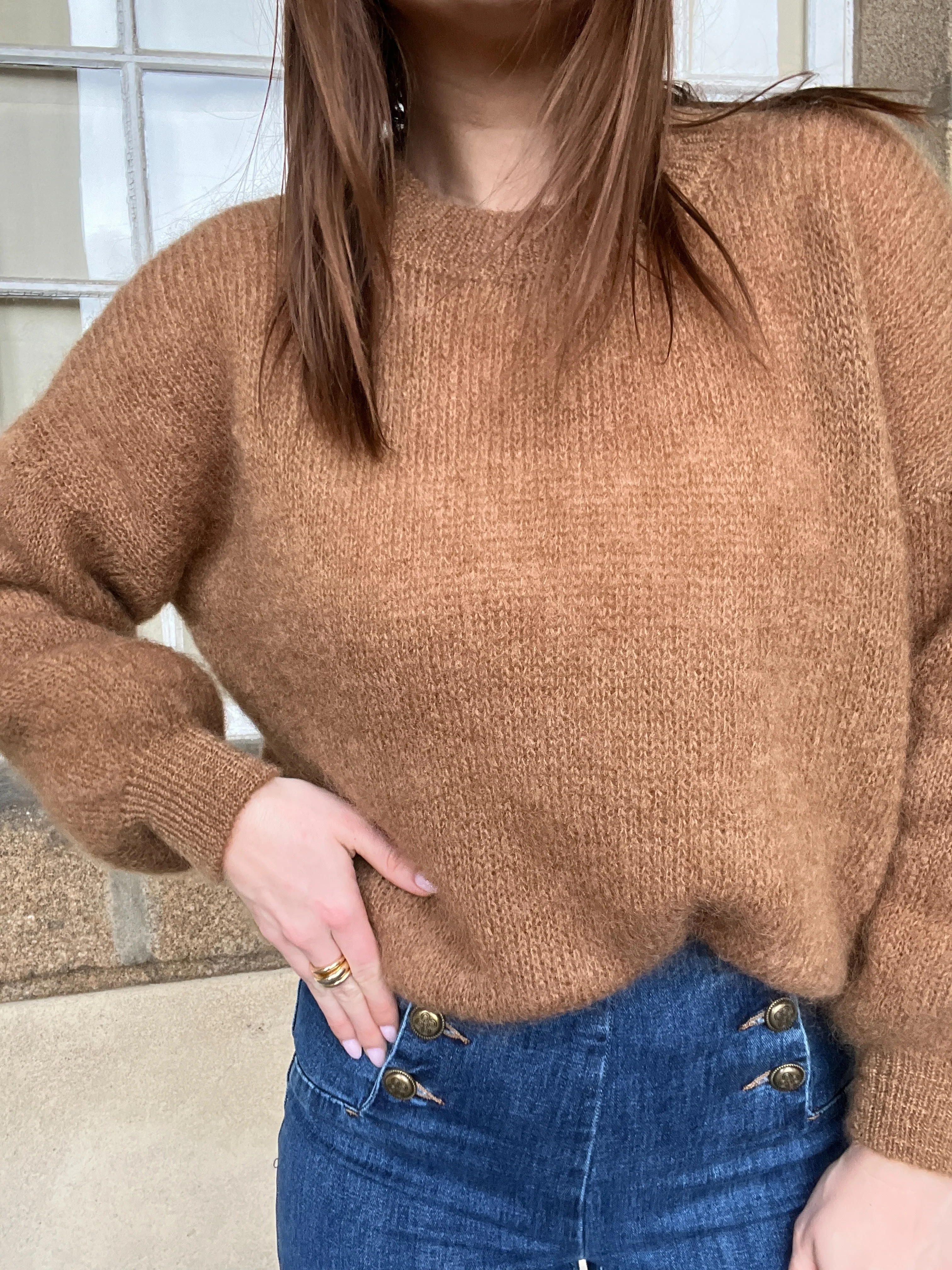 Maille En Mohair Et Laine Gaia Camel - Image 12