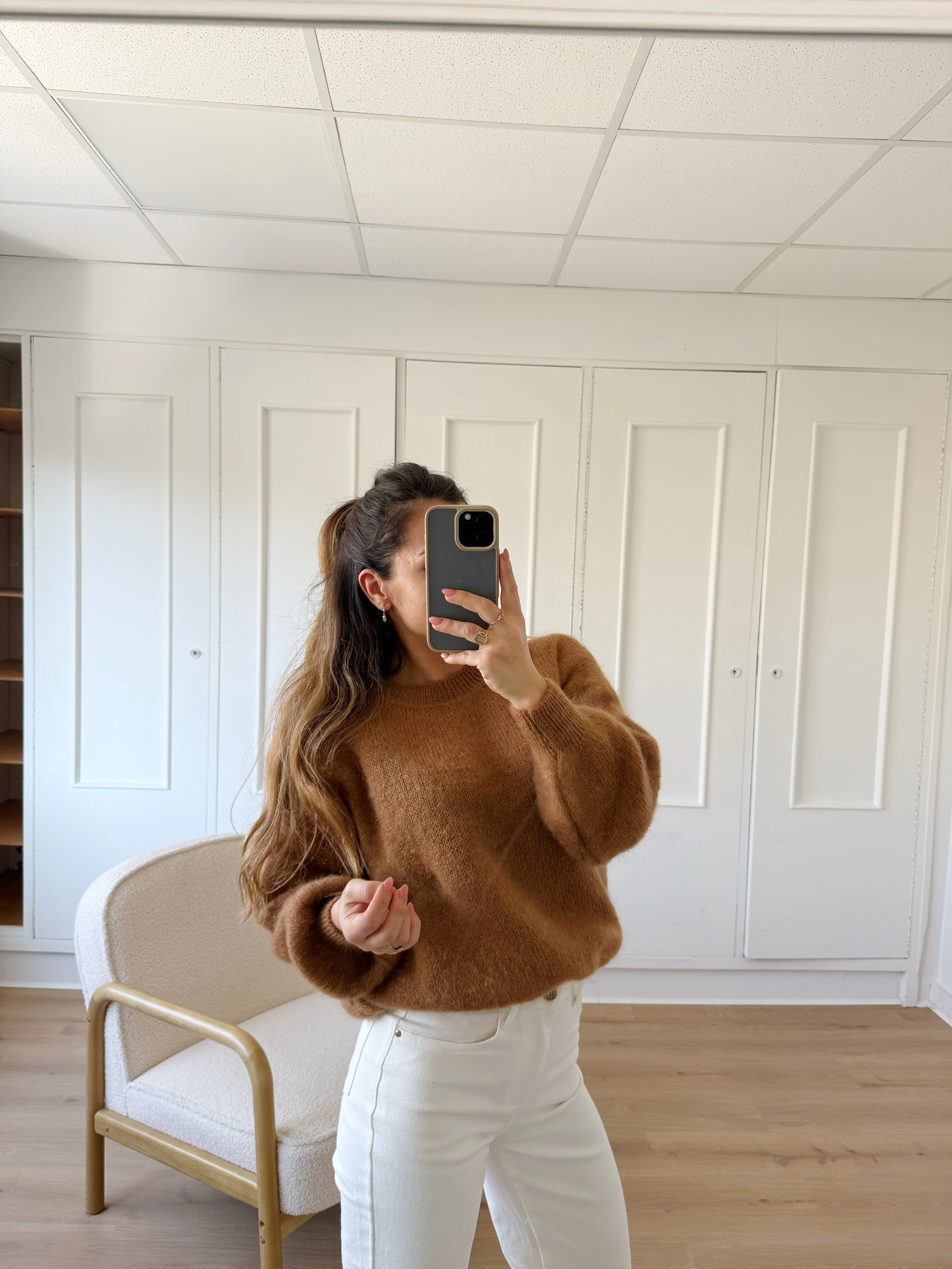 Maille En Mohair Et Laine Gaia Camel - Image 5