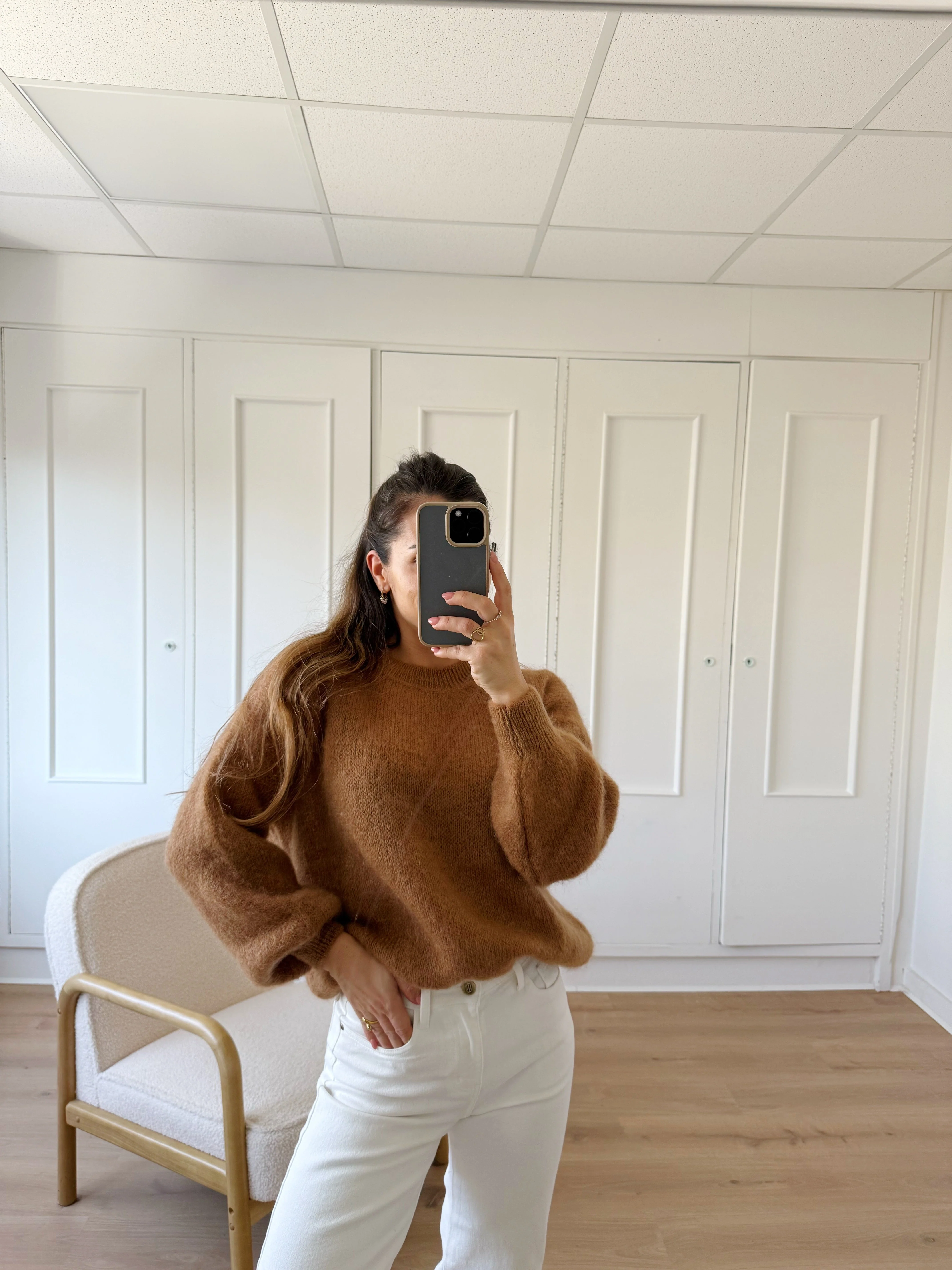 Maille En Mohair Et Laine Gaia Camel - Image 7