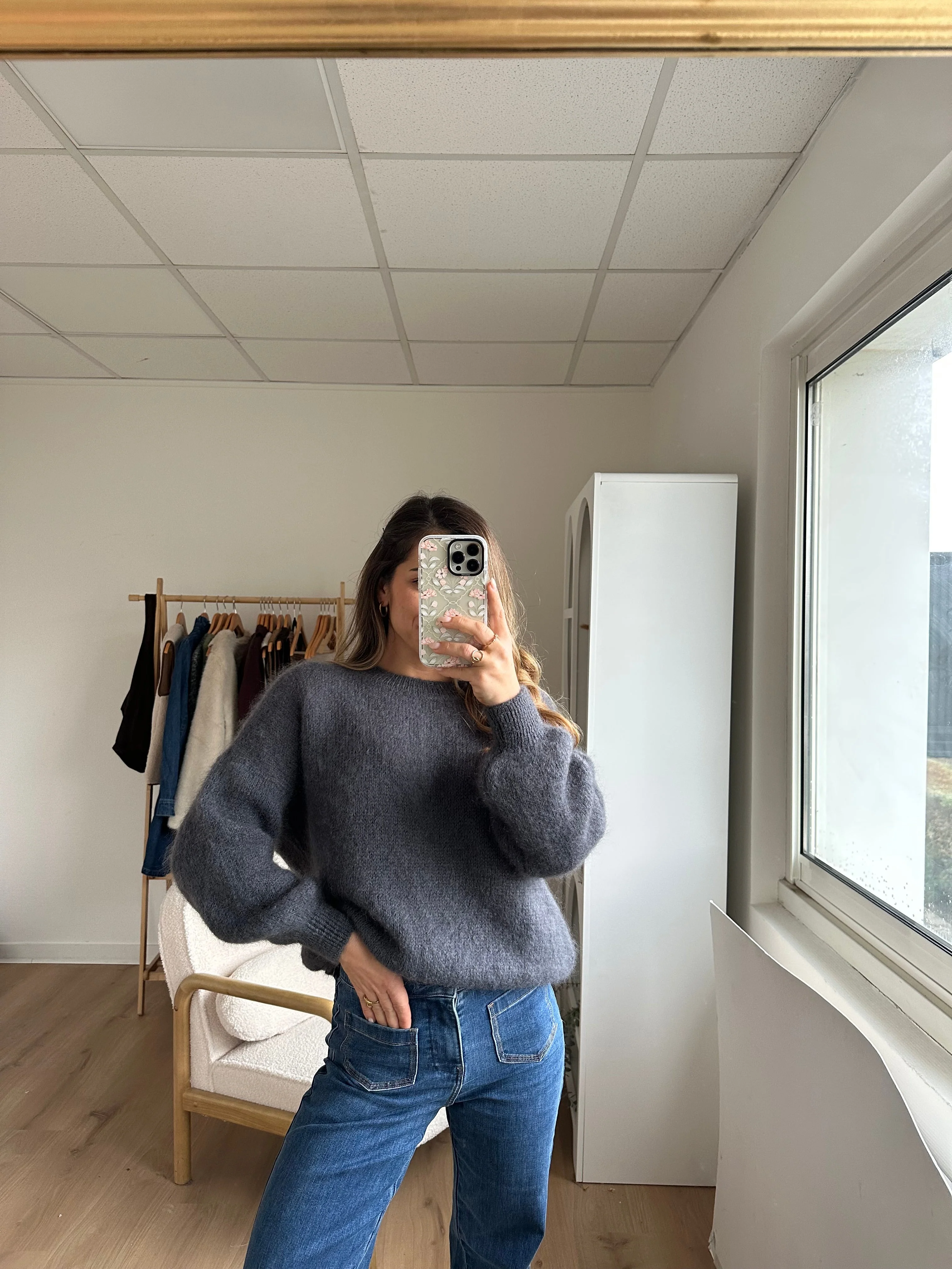 Maille En Mohair Et Laine Gaia Gris Foncé - Image 3