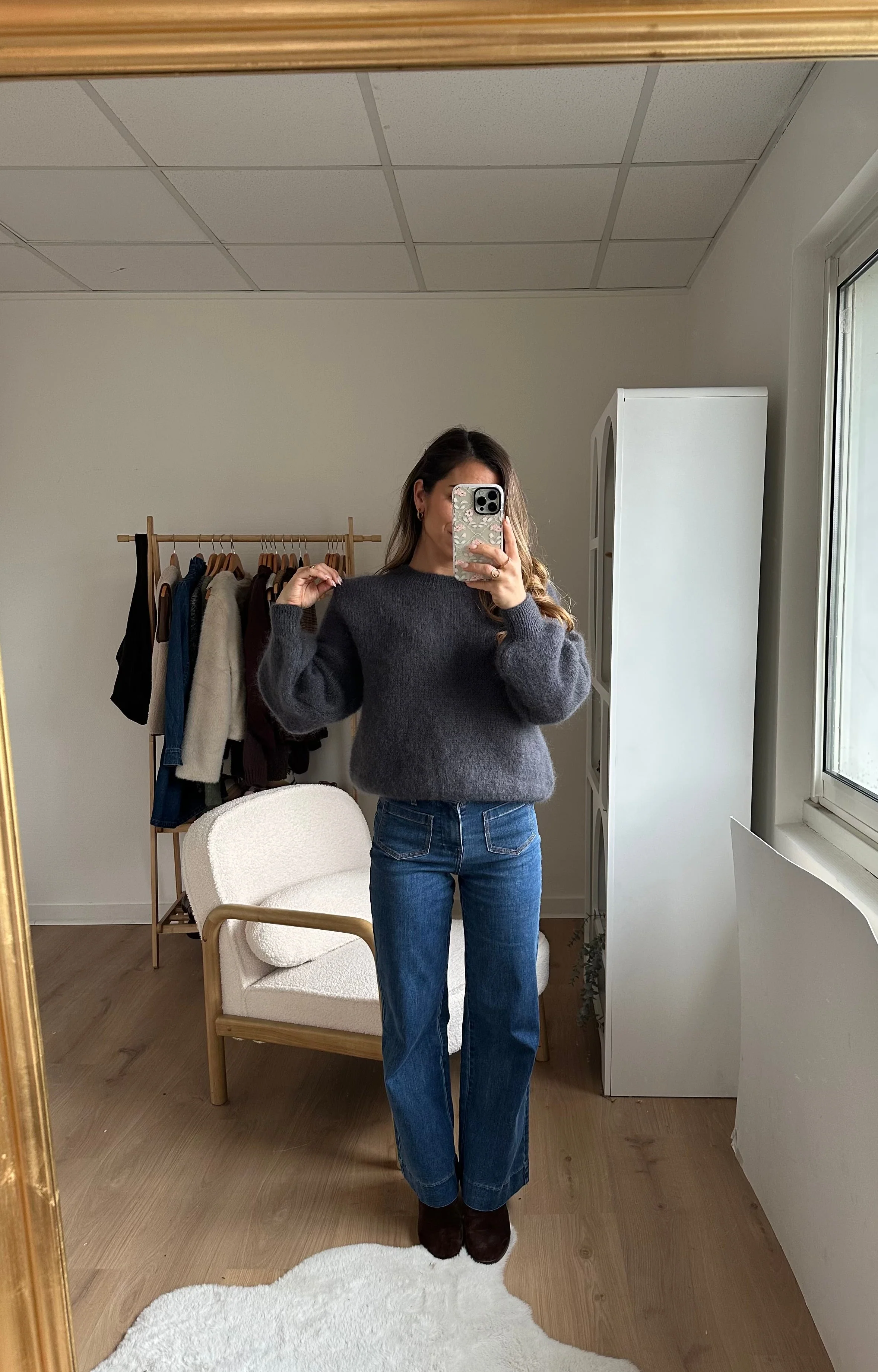 Maille En Mohair Et Laine Gaia Gris Foncé - Image 4