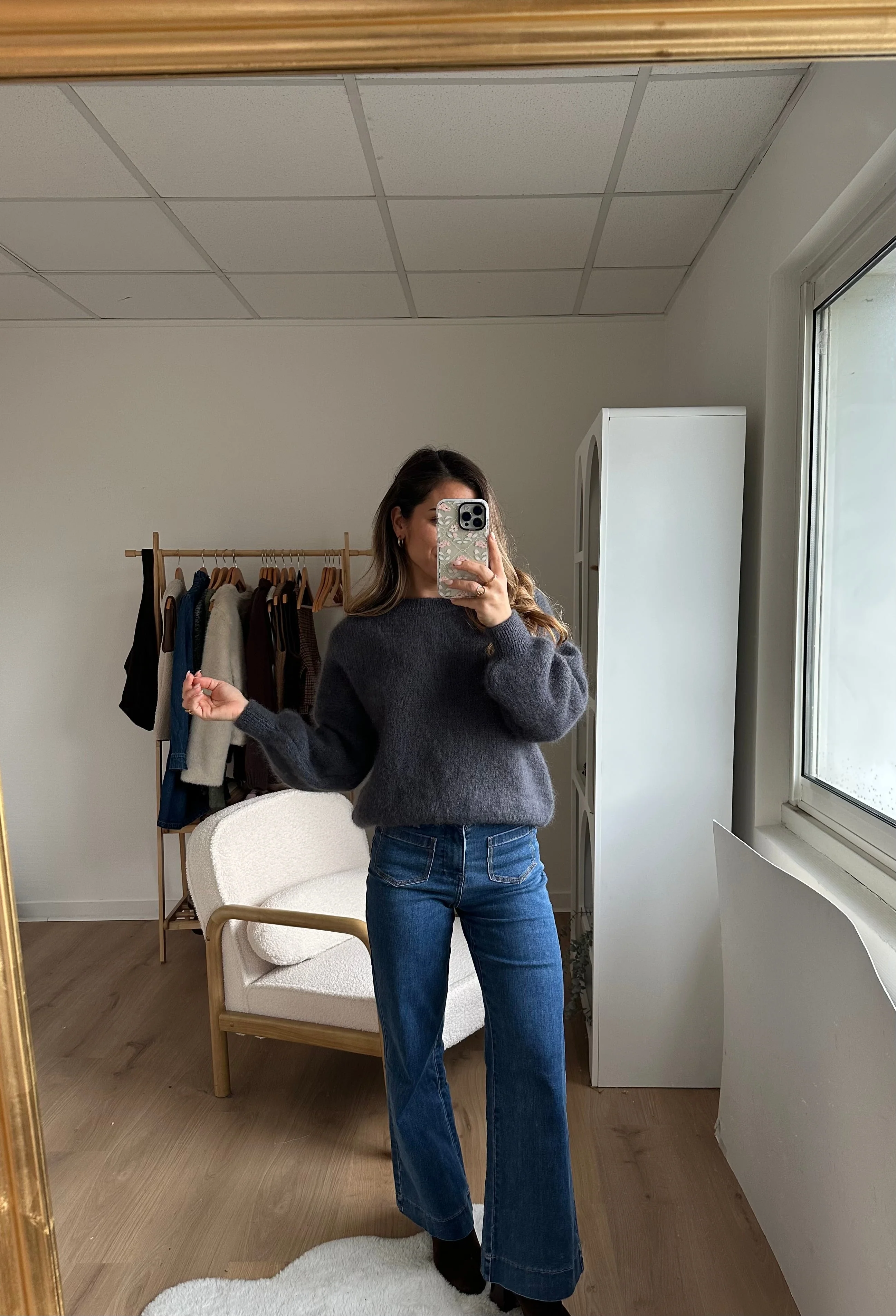 Maille En Mohair Et Laine Gaia Gris Foncé - Image 8