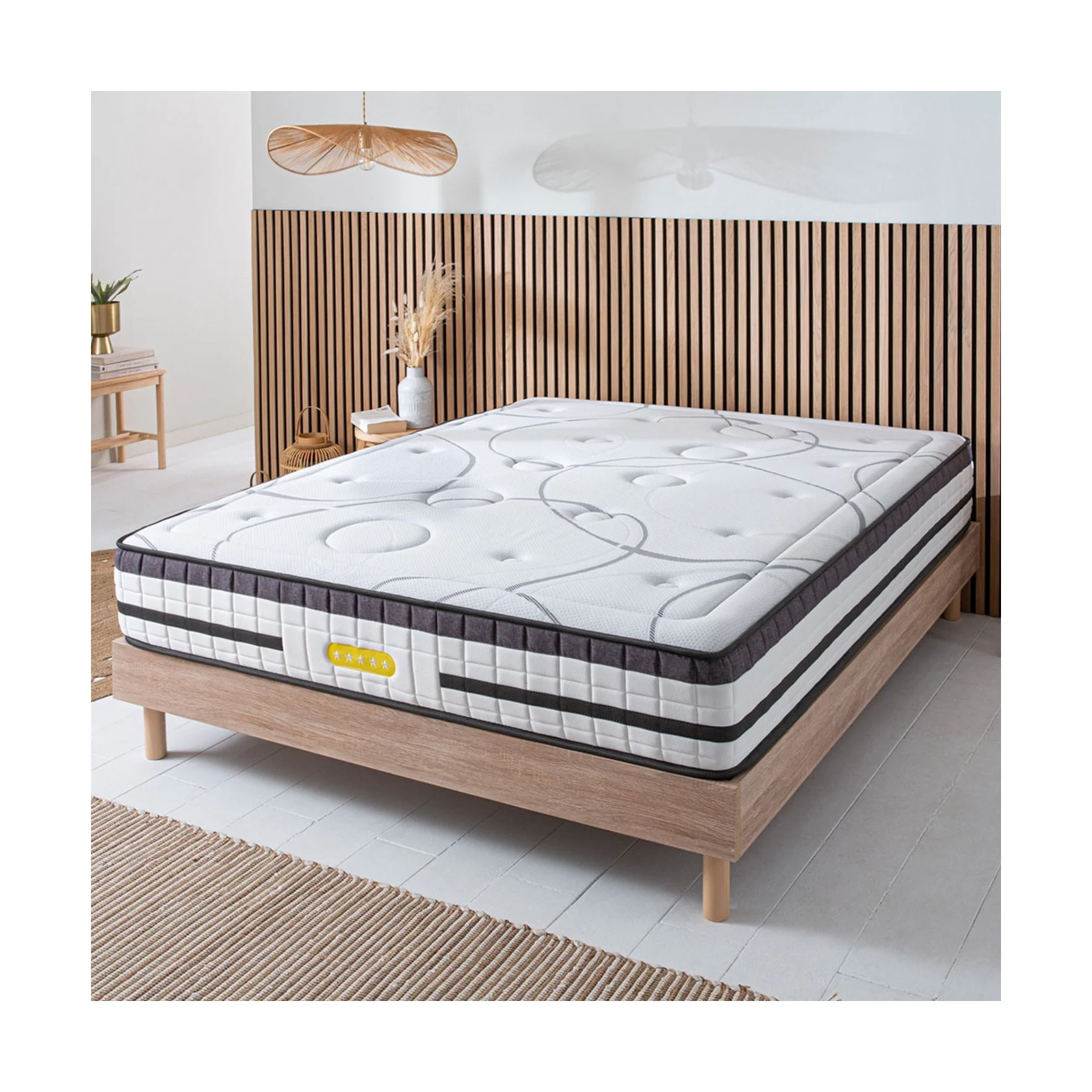 Ensemble Concorde - Matelas + Sommier - Bois - Image 2