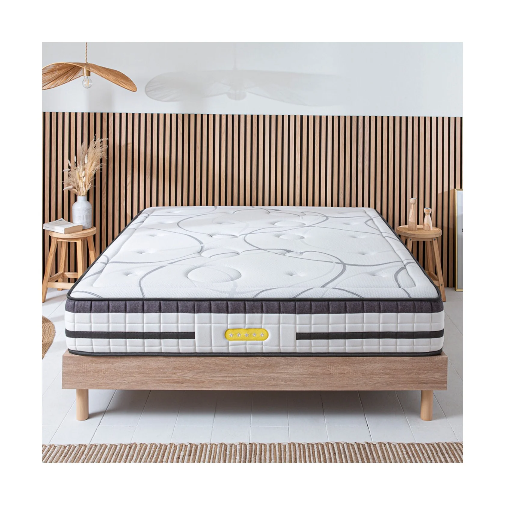 Ensemble Concorde - Matelas + Sommier - Bois - Image 3