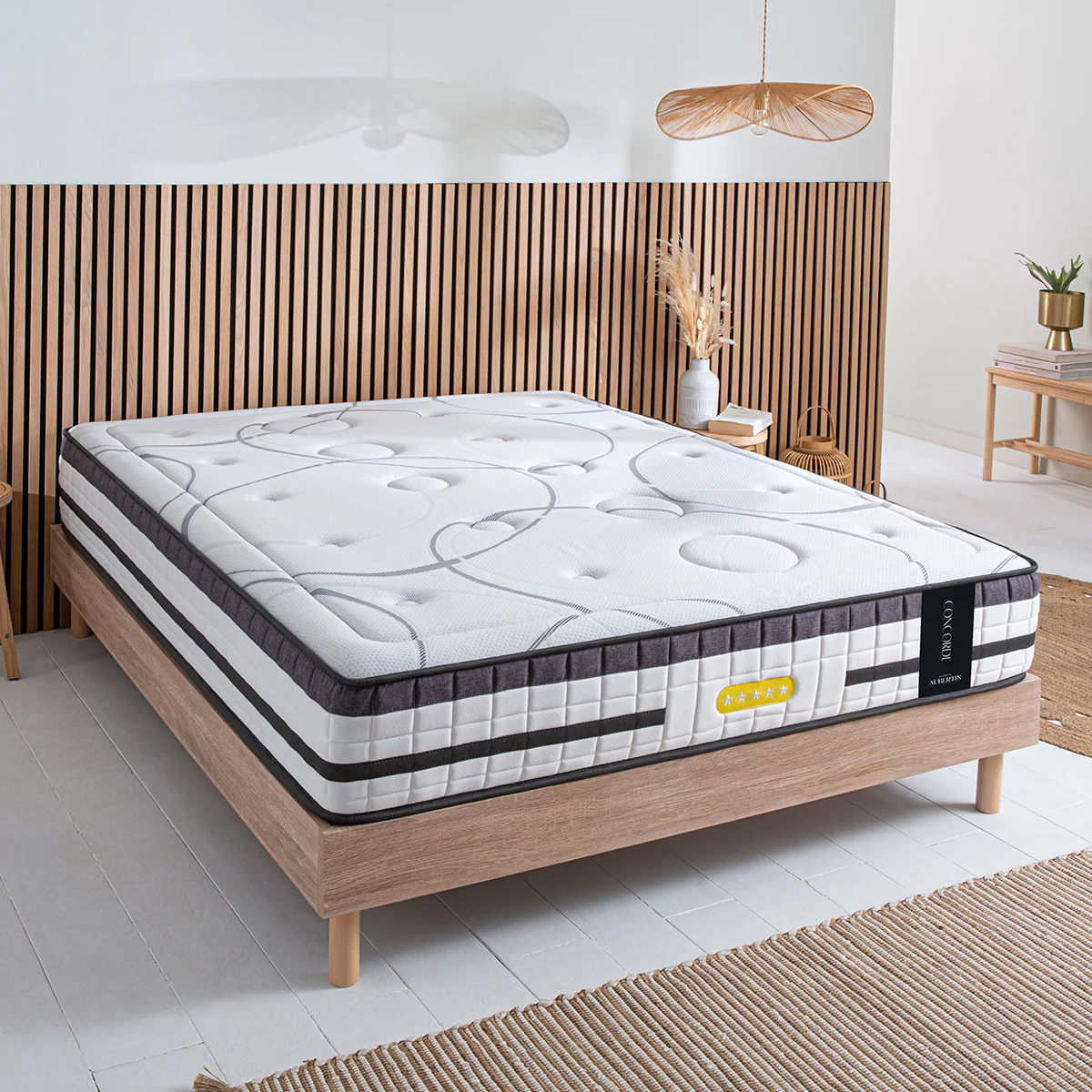 Matelas Hybride Ressorts Ensachés & Mémoire de Forme - 26 cm - Concorde - Image 3