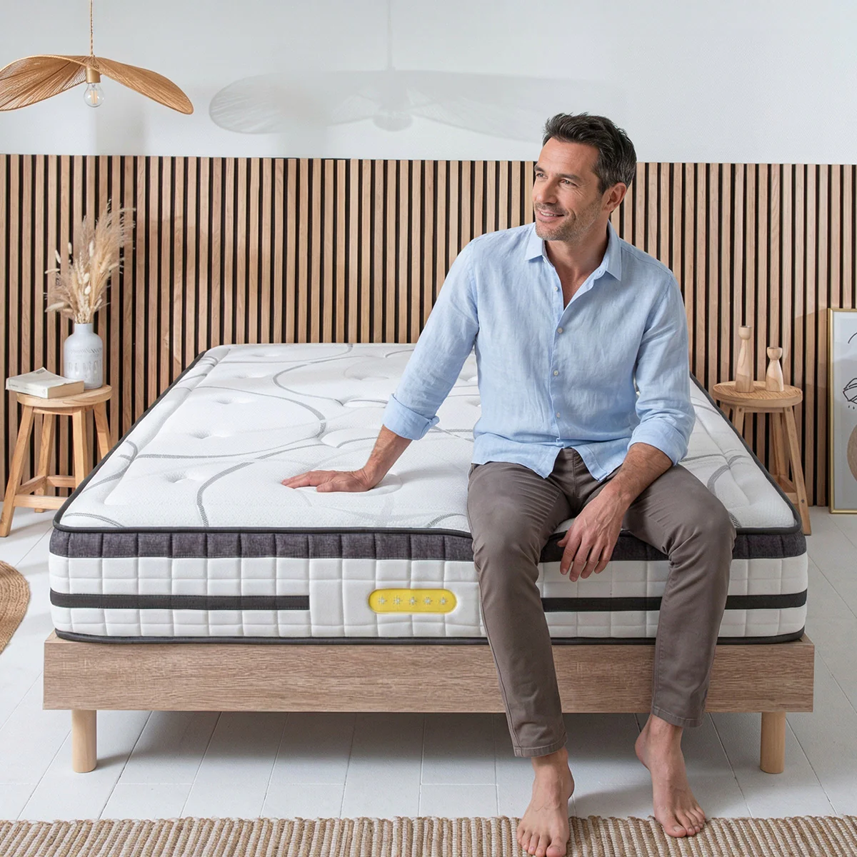 Matelas Hybride Ressorts Ensachés & Mémoire de Forme - 26 cm - Concorde - Image 8