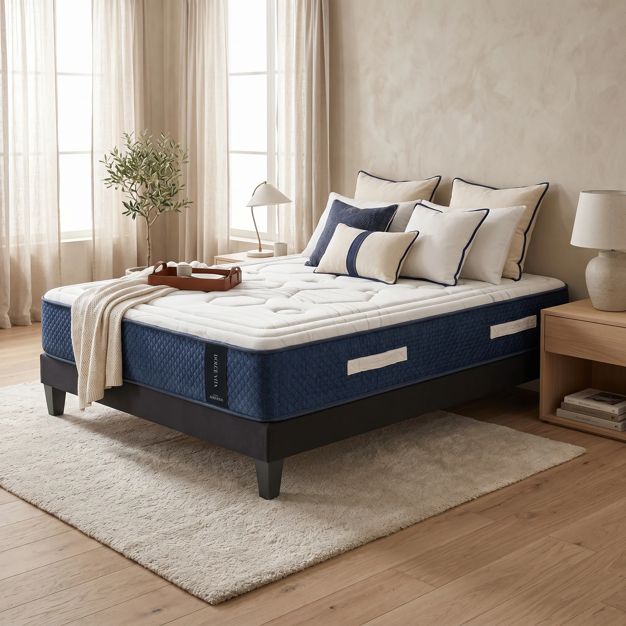 Matelas Hybride Ressorts Ensachés & Mémoire de Forme – 28 cm - Dolce Vita - Image 6