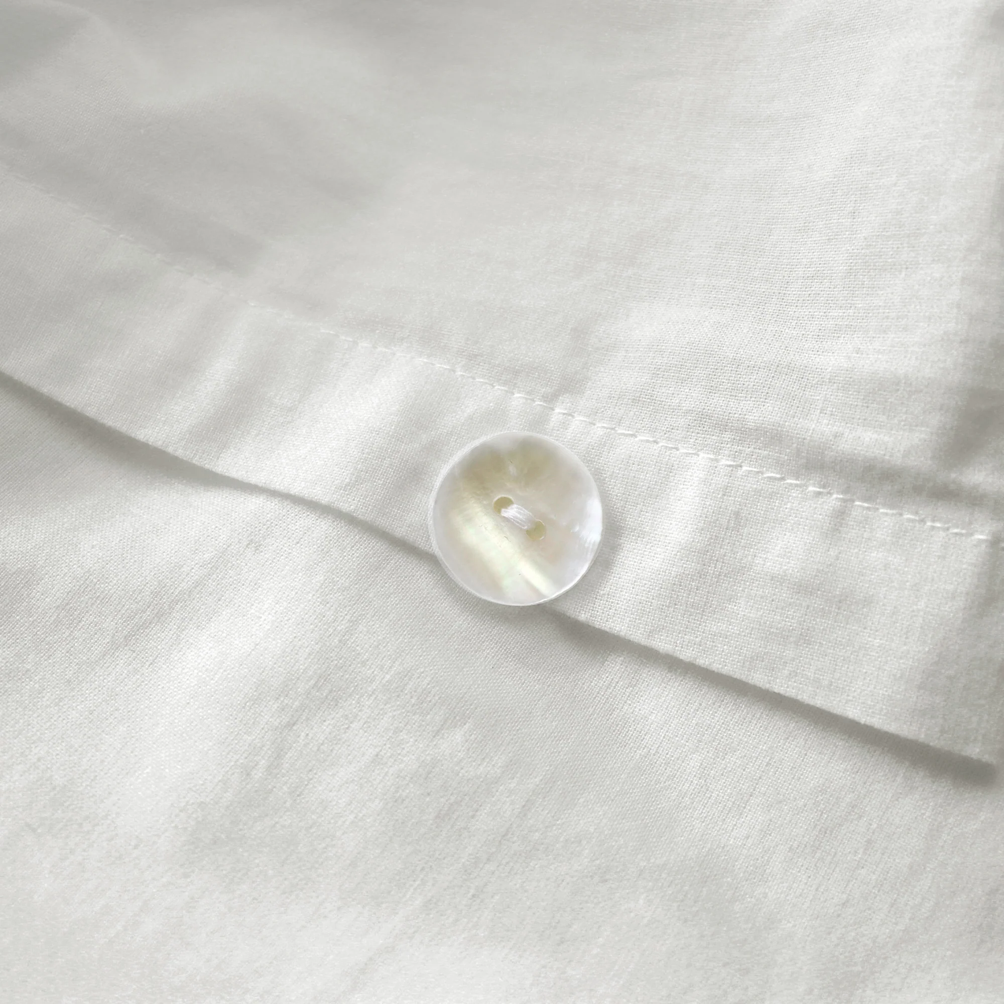Housses De Couettes Et Taies D'Oreillers - Coton Lavé Blanc - Image 2