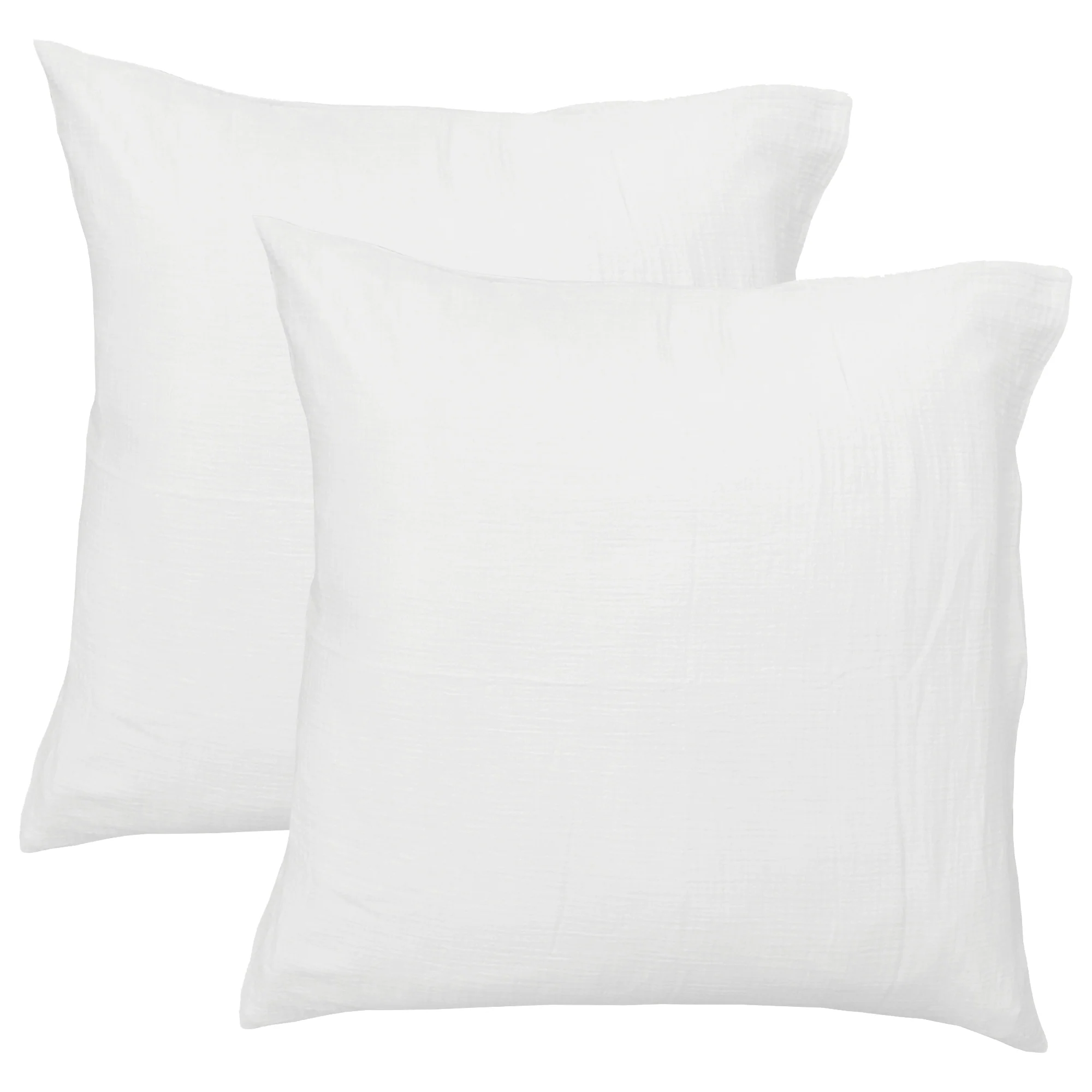 Housses De Couettes Et Taies D'Oreillers - Gaze De Coton Blanc - Image 5