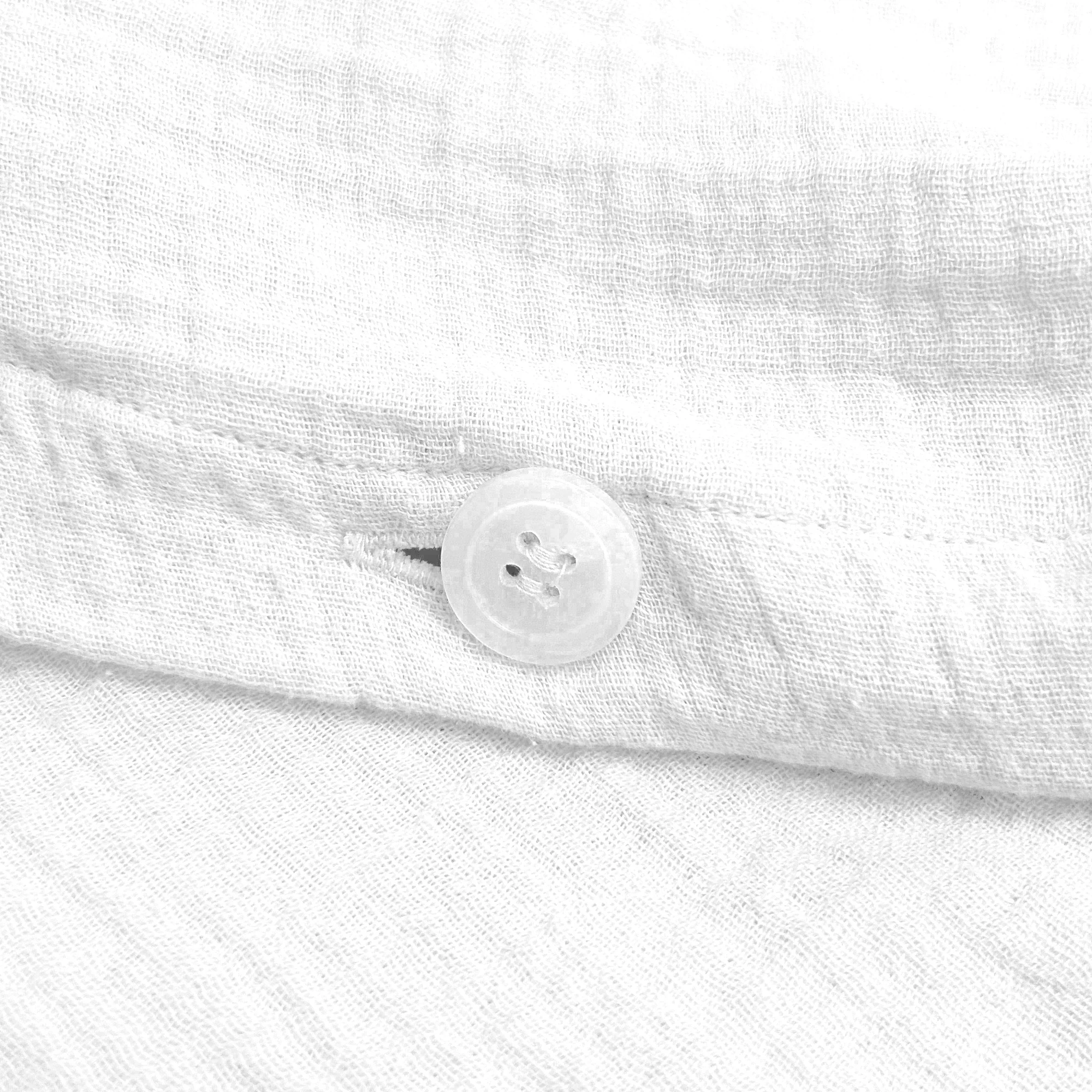 Housses De Couettes Et Taies D'Oreillers - Gaze De Coton Blanc - Image 8