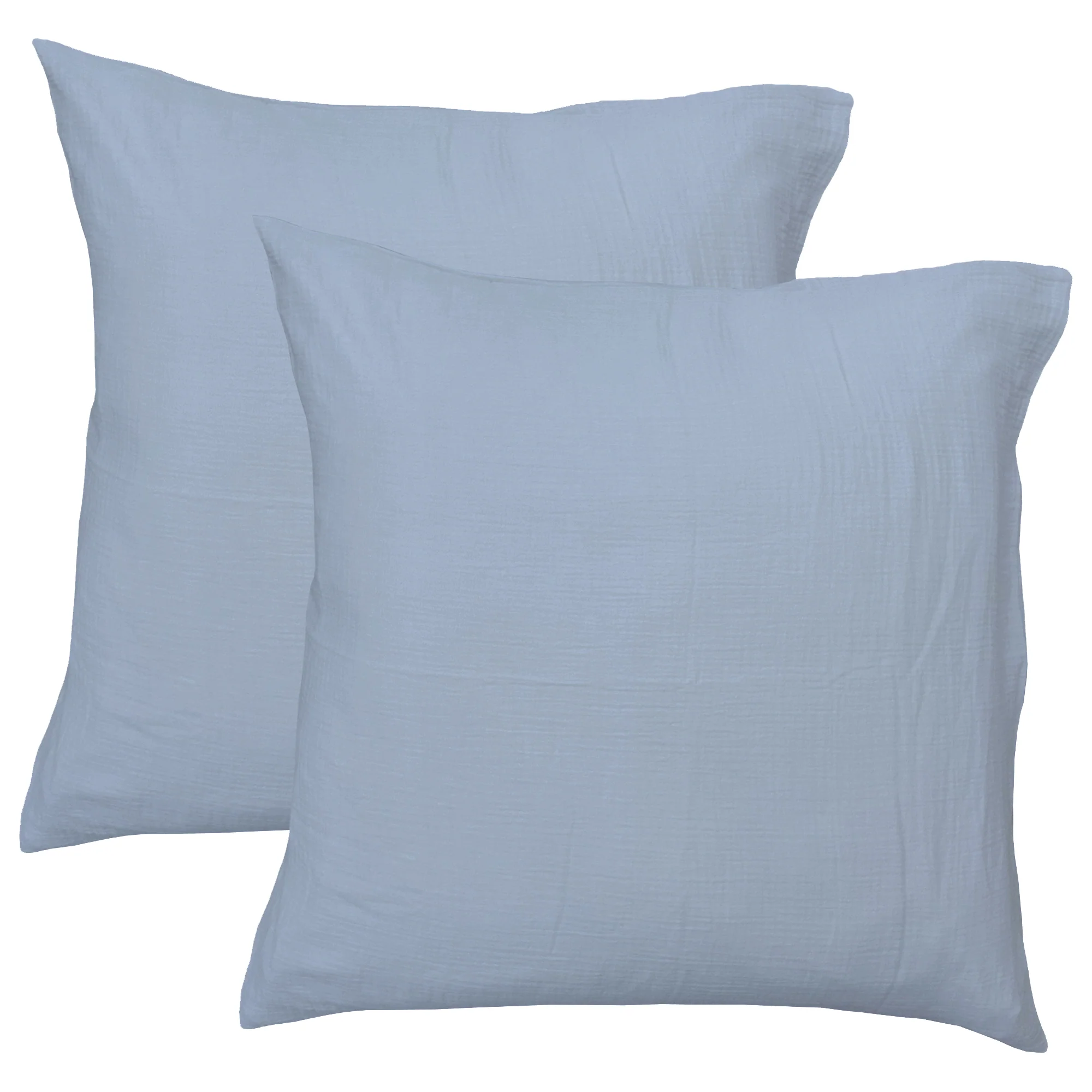 Housses De Couettes Et Taies D'Oreillers - Gaze De Coton Bleu Horizon - Image 5