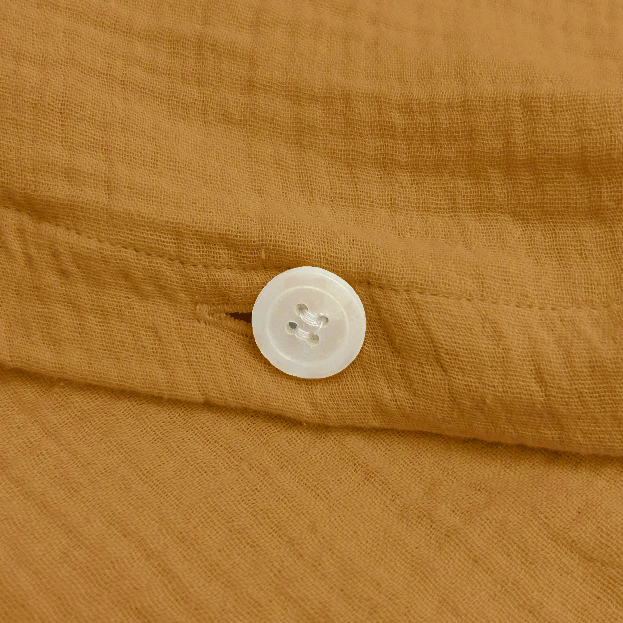 Housses De Couettes Et Taies D'Oreillers - Gaze De Coton Caramel - Image 3
