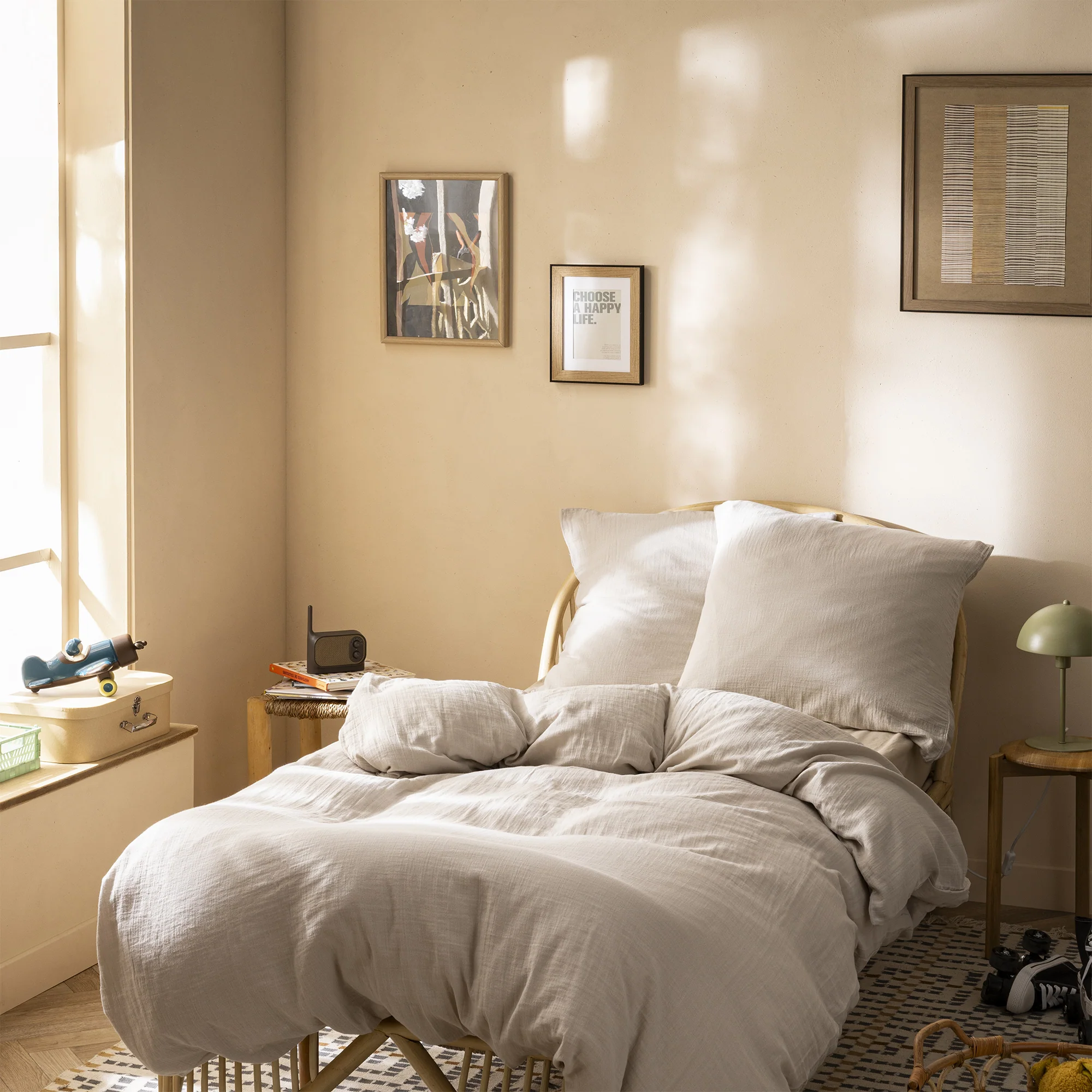 Housses De Couettes Et Taies D'Oreillers - Gaze De Coton Naturel - Image 9