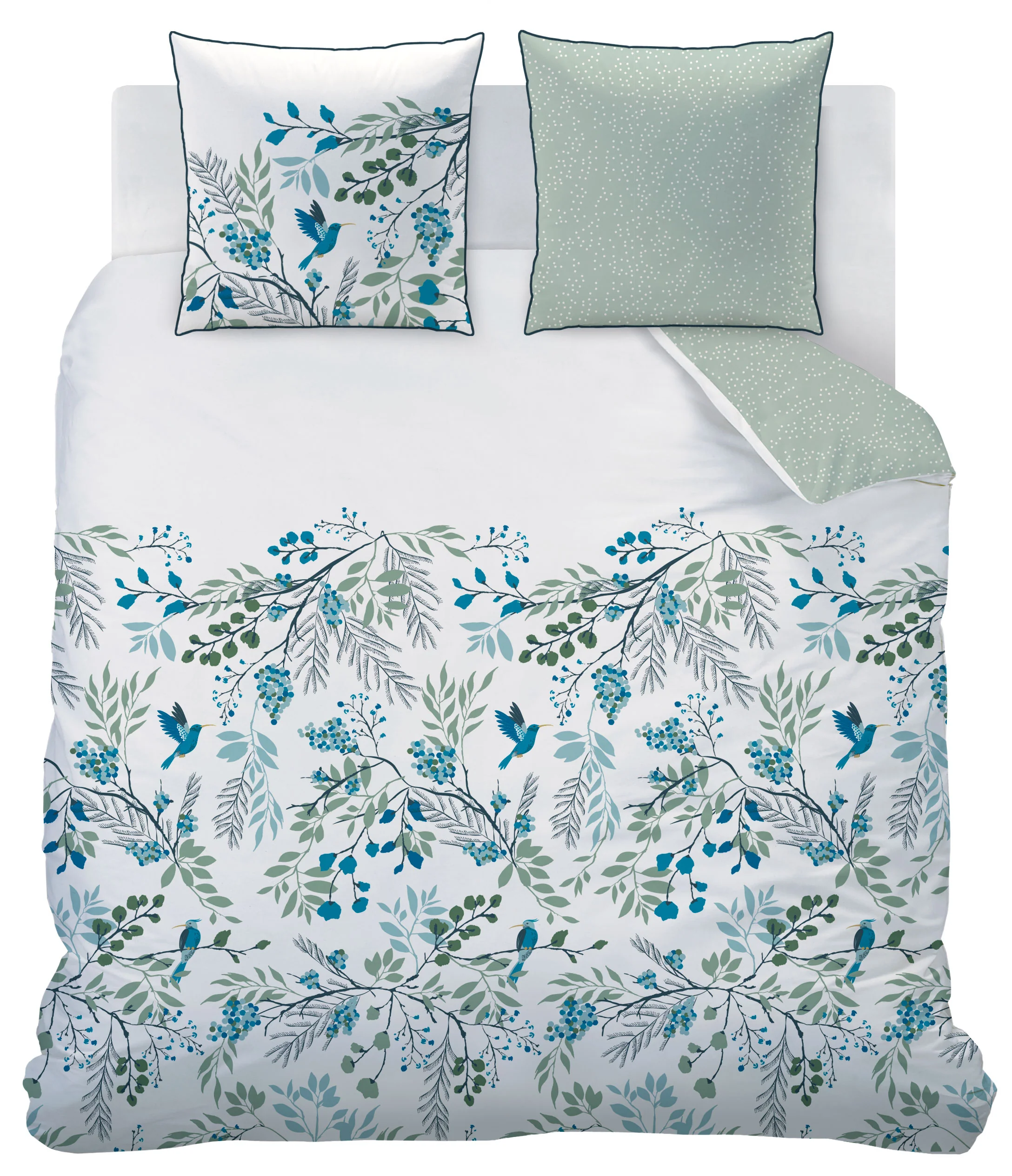 Housses De Couettes Et Taies D'Oreillers - Paradis - Blanc - Image 3