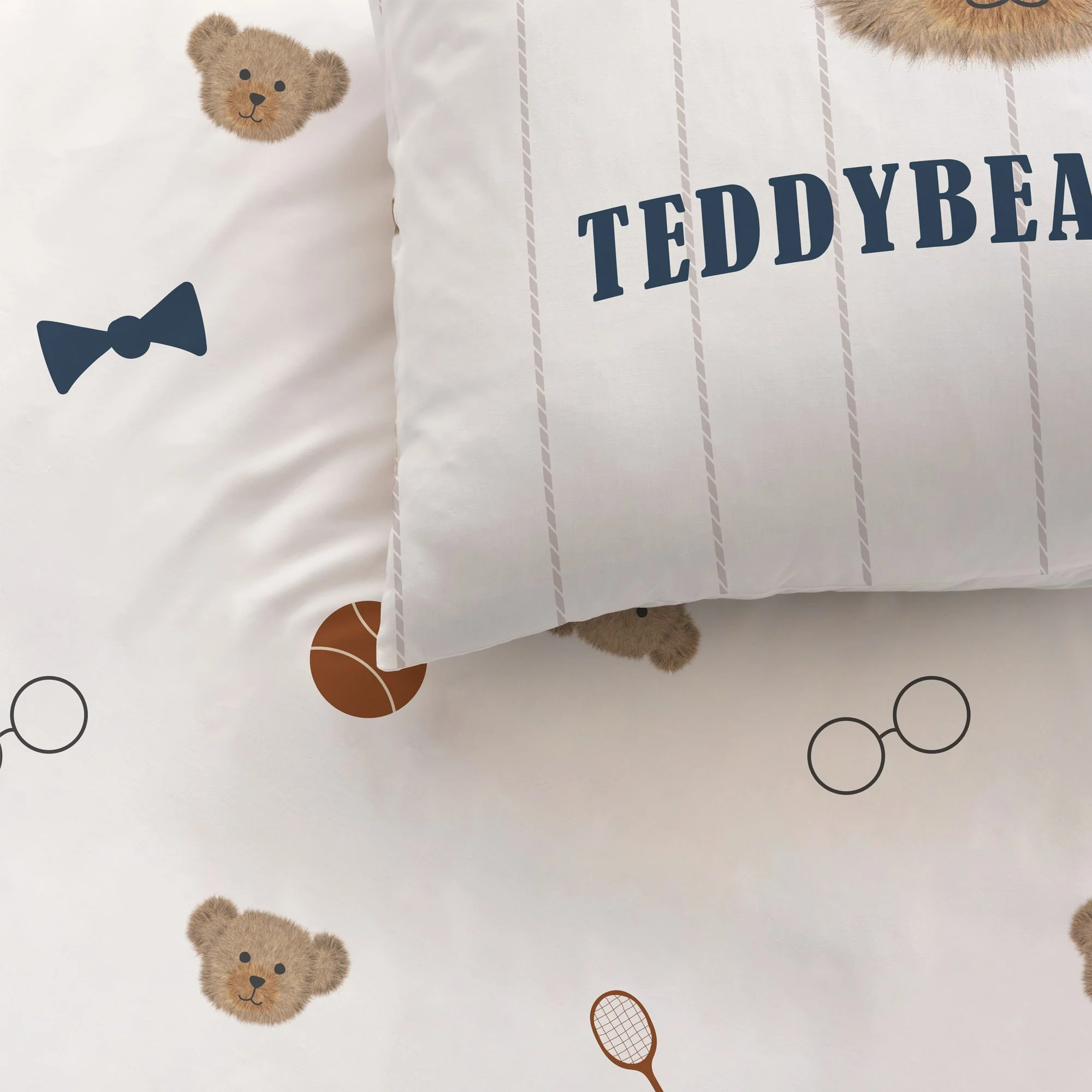 Housses De Couettes Et Taies D'Oreillers - Teddy Bear - Beige - Image 3